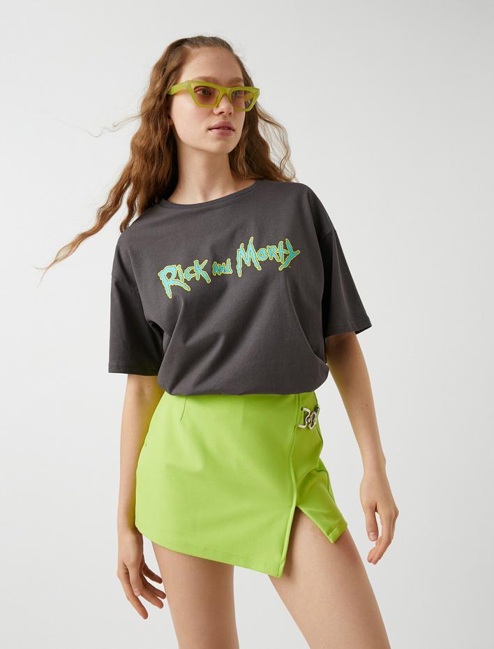  Rick and Morty Lisanslı Baskılı Tişört