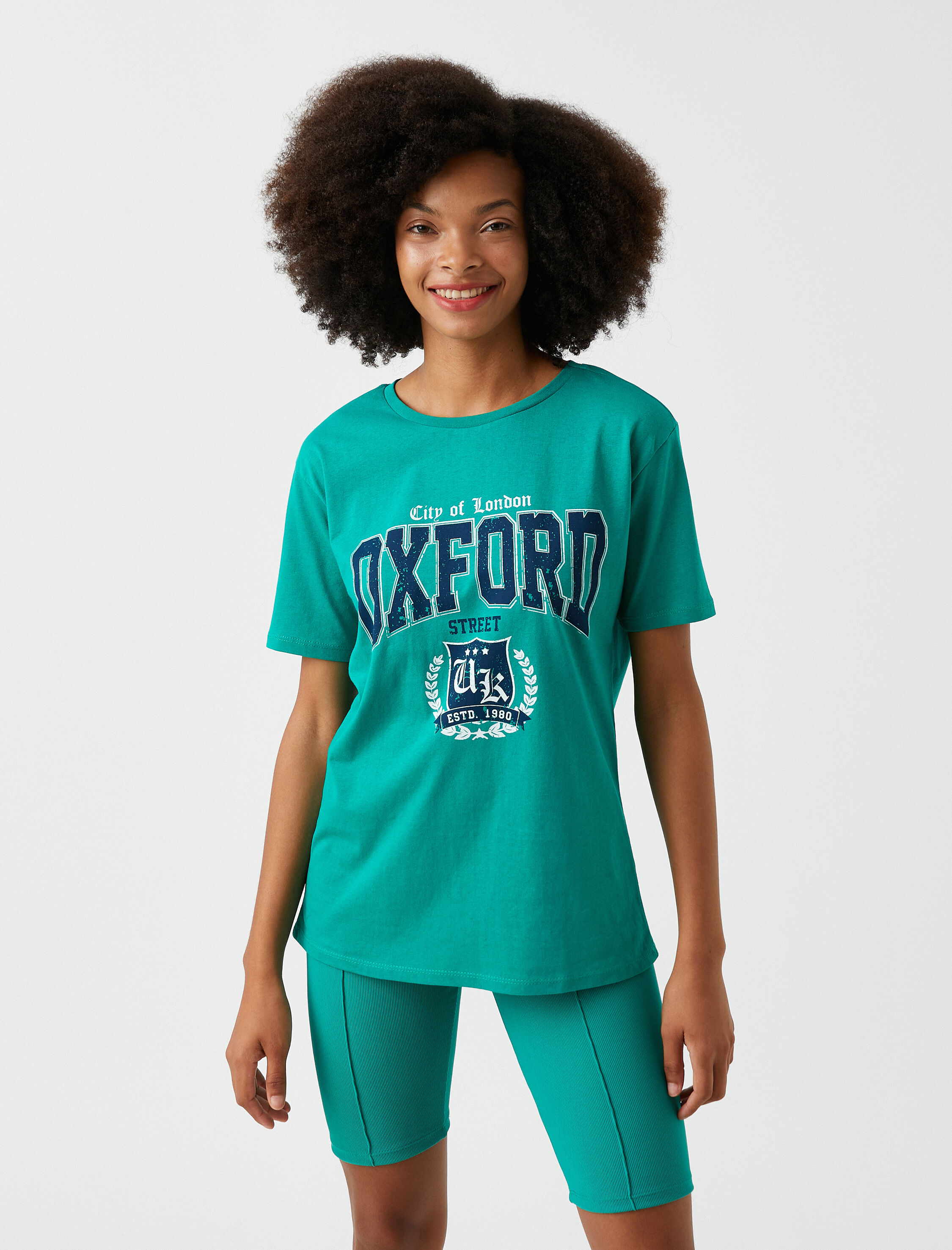   Baskılı Kısa Kollu Tişört