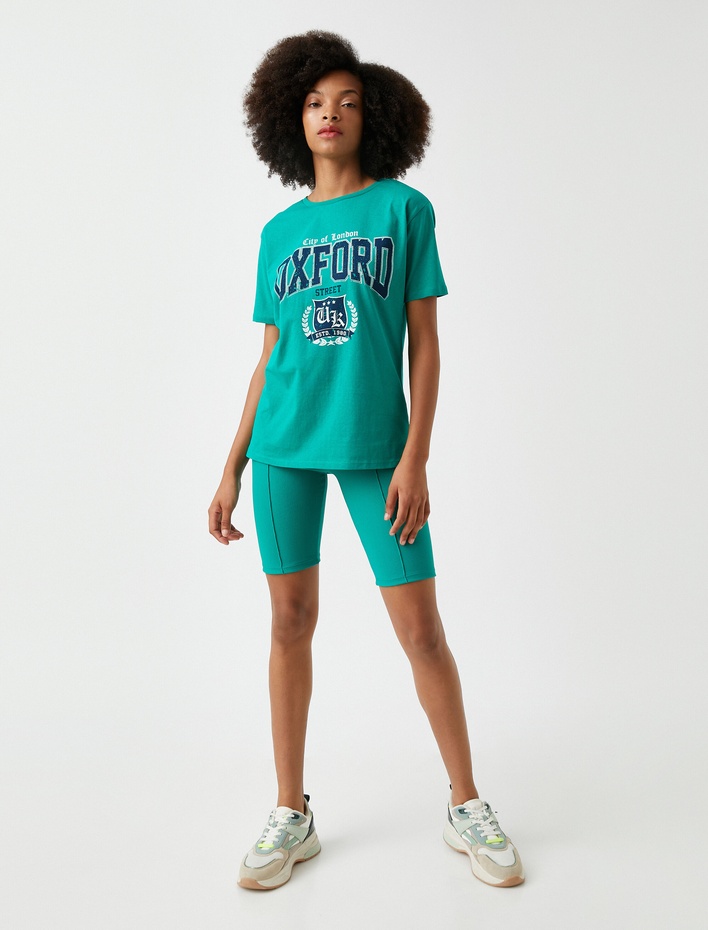  Baskılı Kısa Kollu Tişört