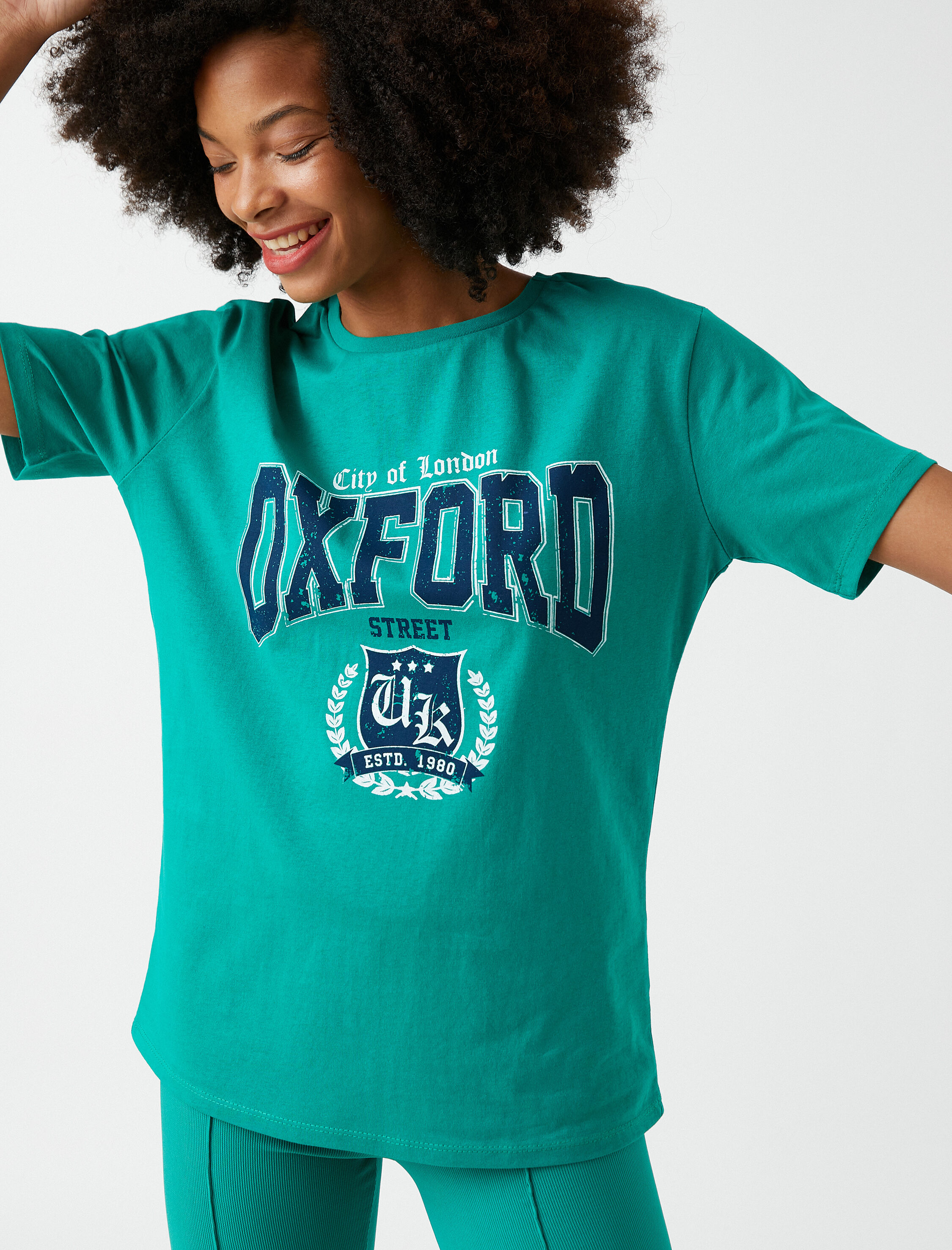   Baskılı Kısa Kollu Tişört