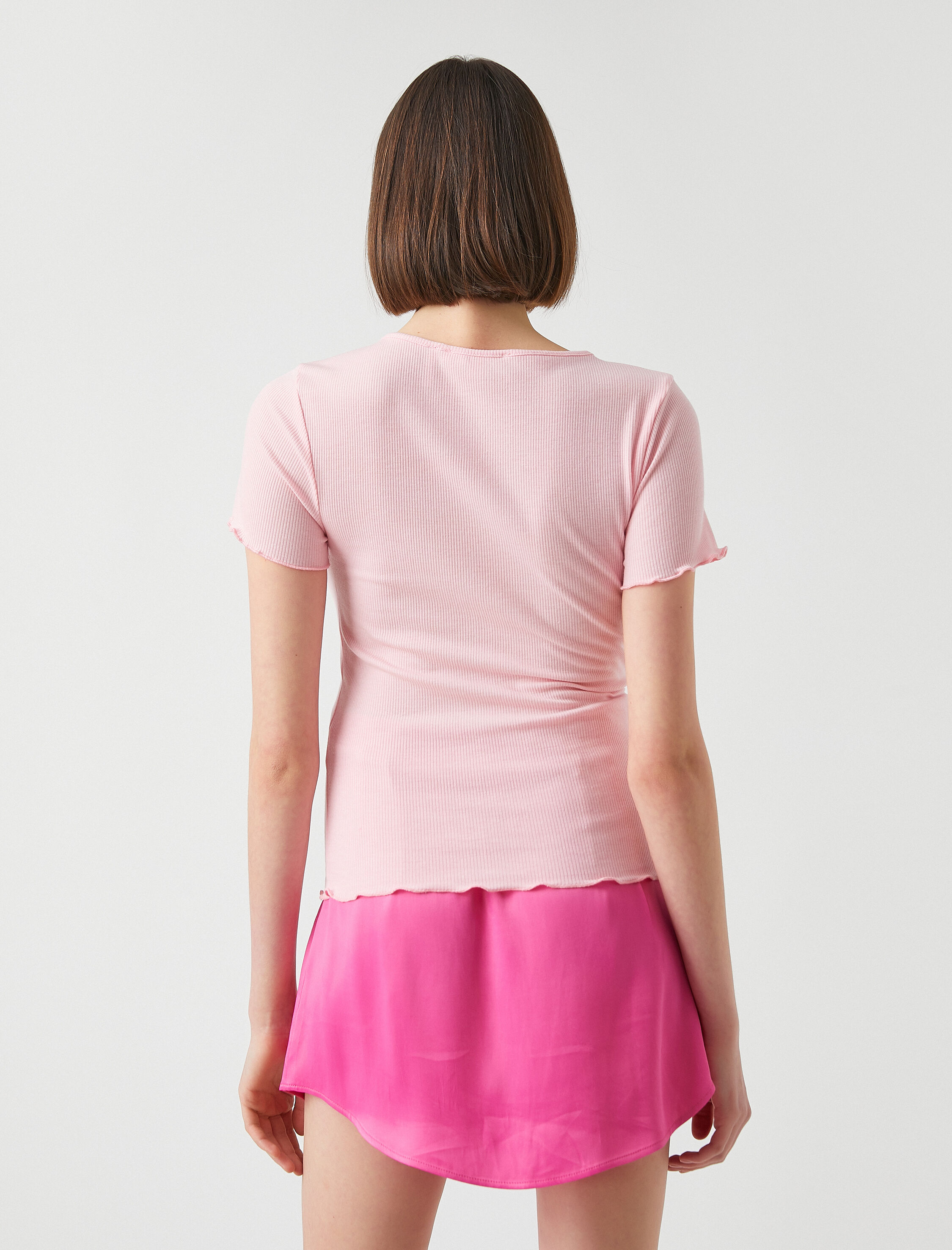   Bisiklet Yaka Kısa Kollu Basic Tişört