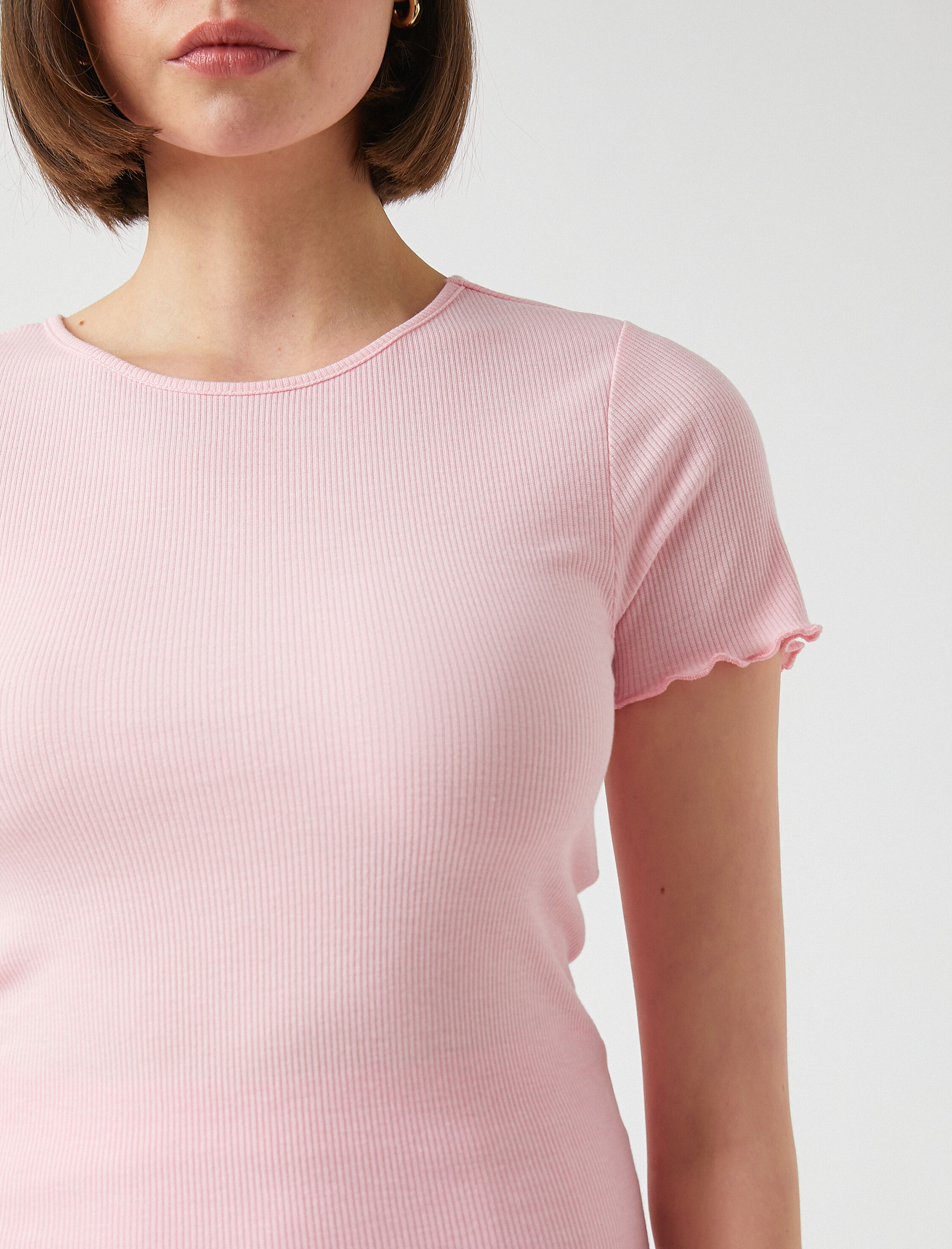   Bisiklet Yaka Kısa Kollu Basic Tişört