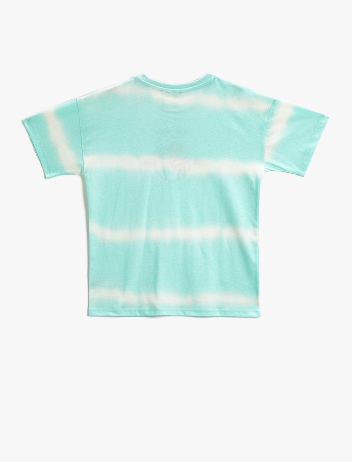 Erkek Çocuk Batik Desenli Tişört Kısa Kollu Pamuklu