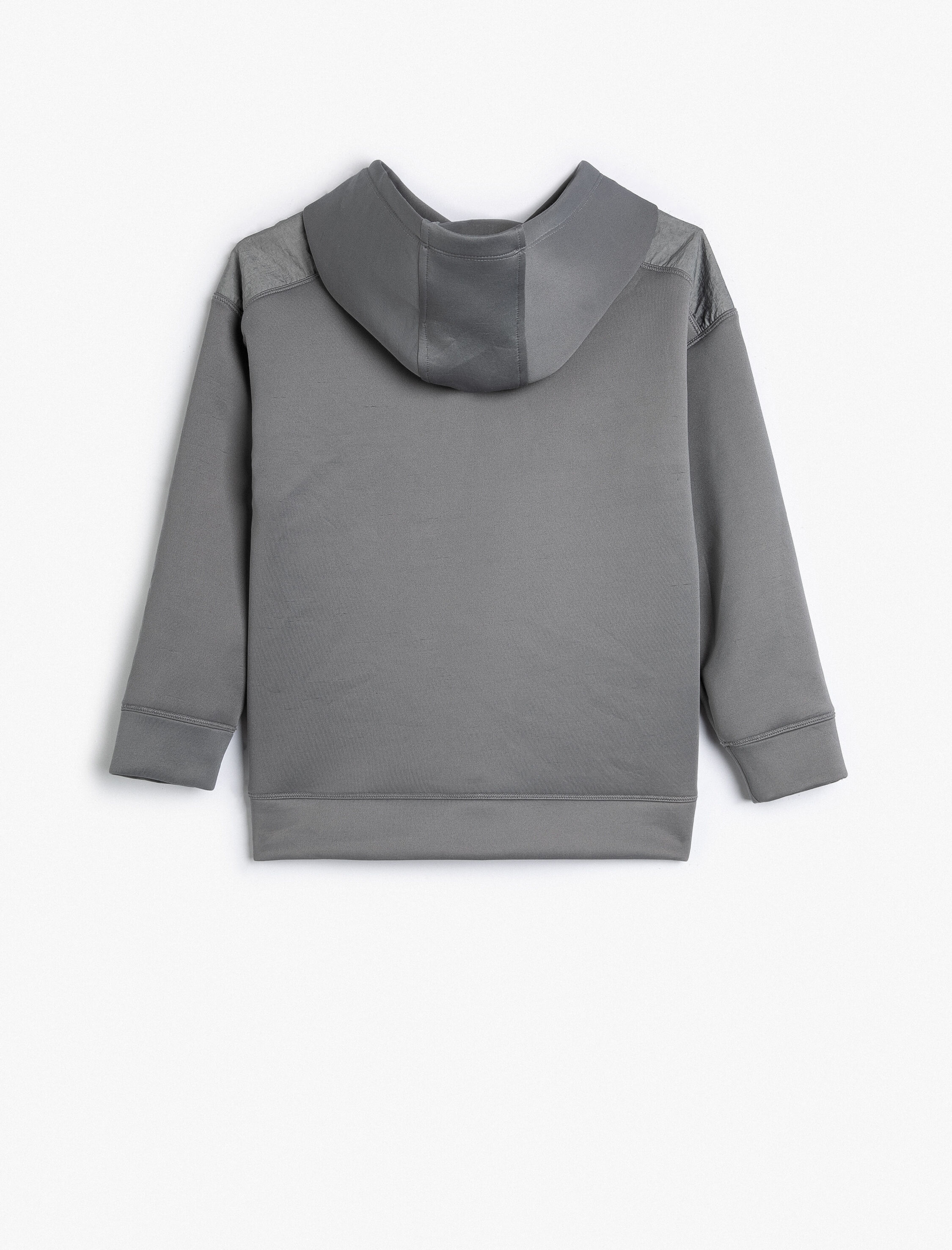  Erkek Çocuk Kapşonlu Sweatshirt Kapaklı Cep Detaylı Uzun Kollu