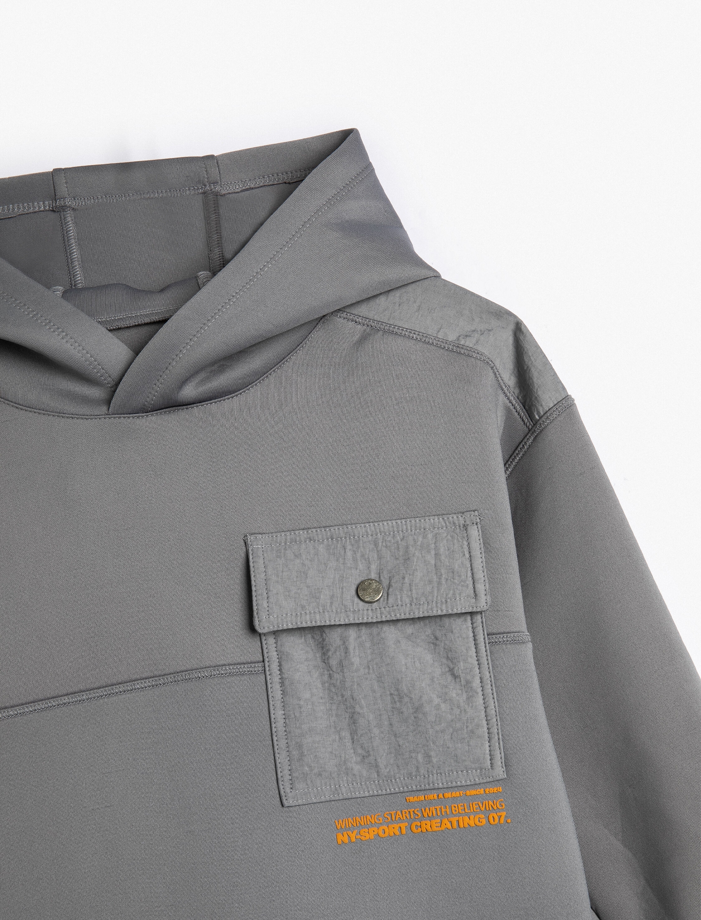  Erkek Çocuk Kapşonlu Sweatshirt Kapaklı Cep Detaylı Uzun Kollu