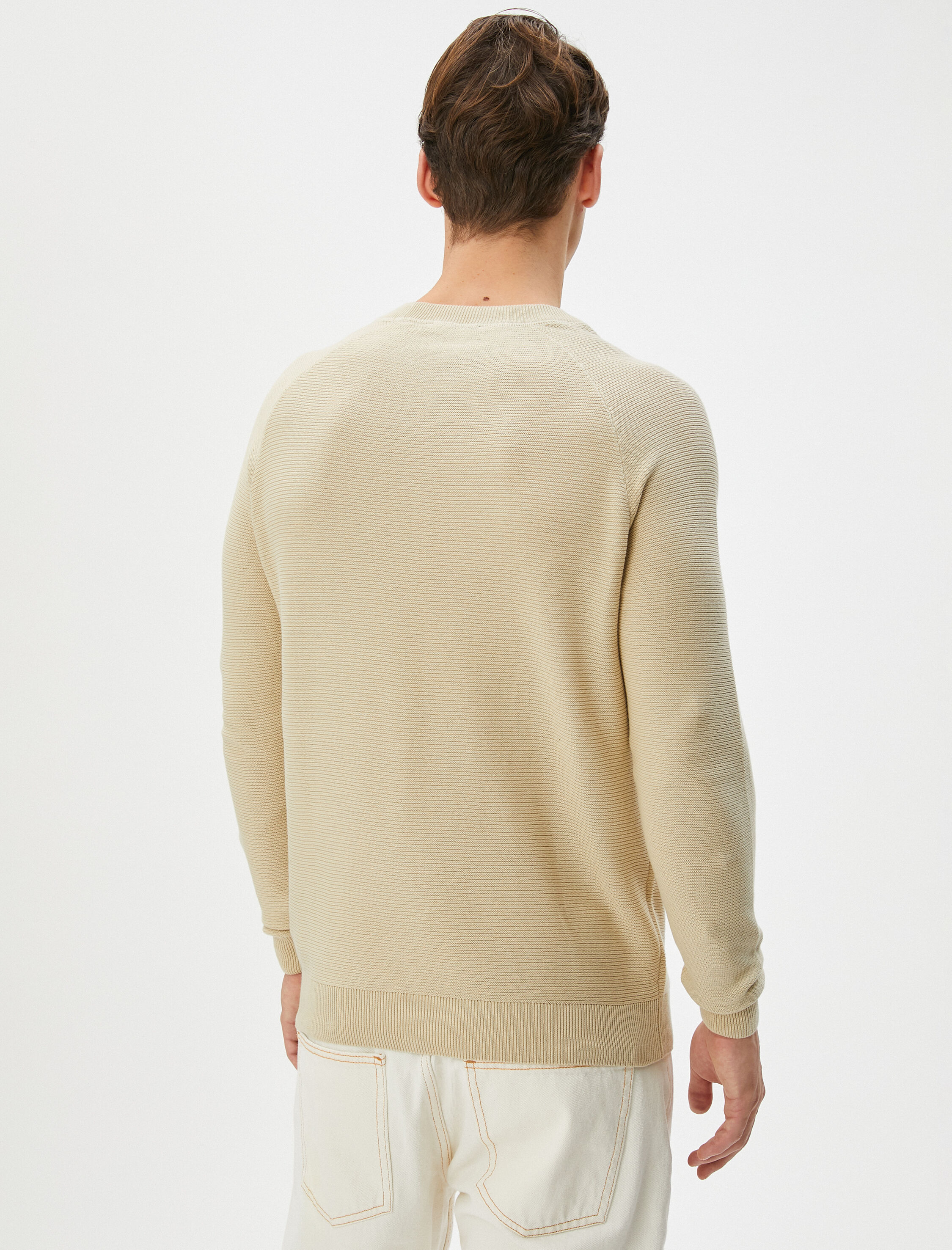   Triko Kazak Basic Bisiklet Yaka Reglan Kol Pamuklu