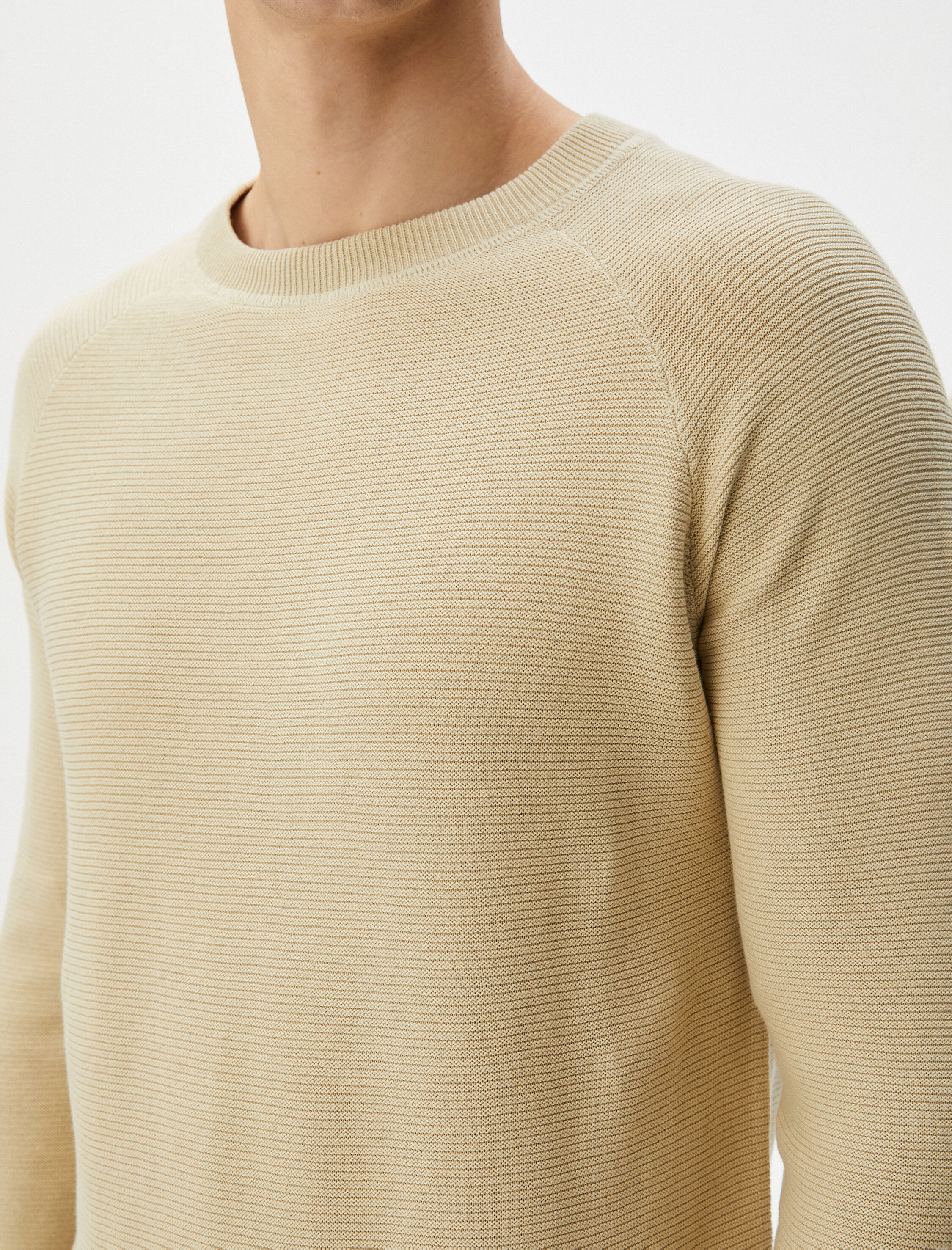   Triko Kazak Basic Bisiklet Yaka Reglan Kol Pamuklu