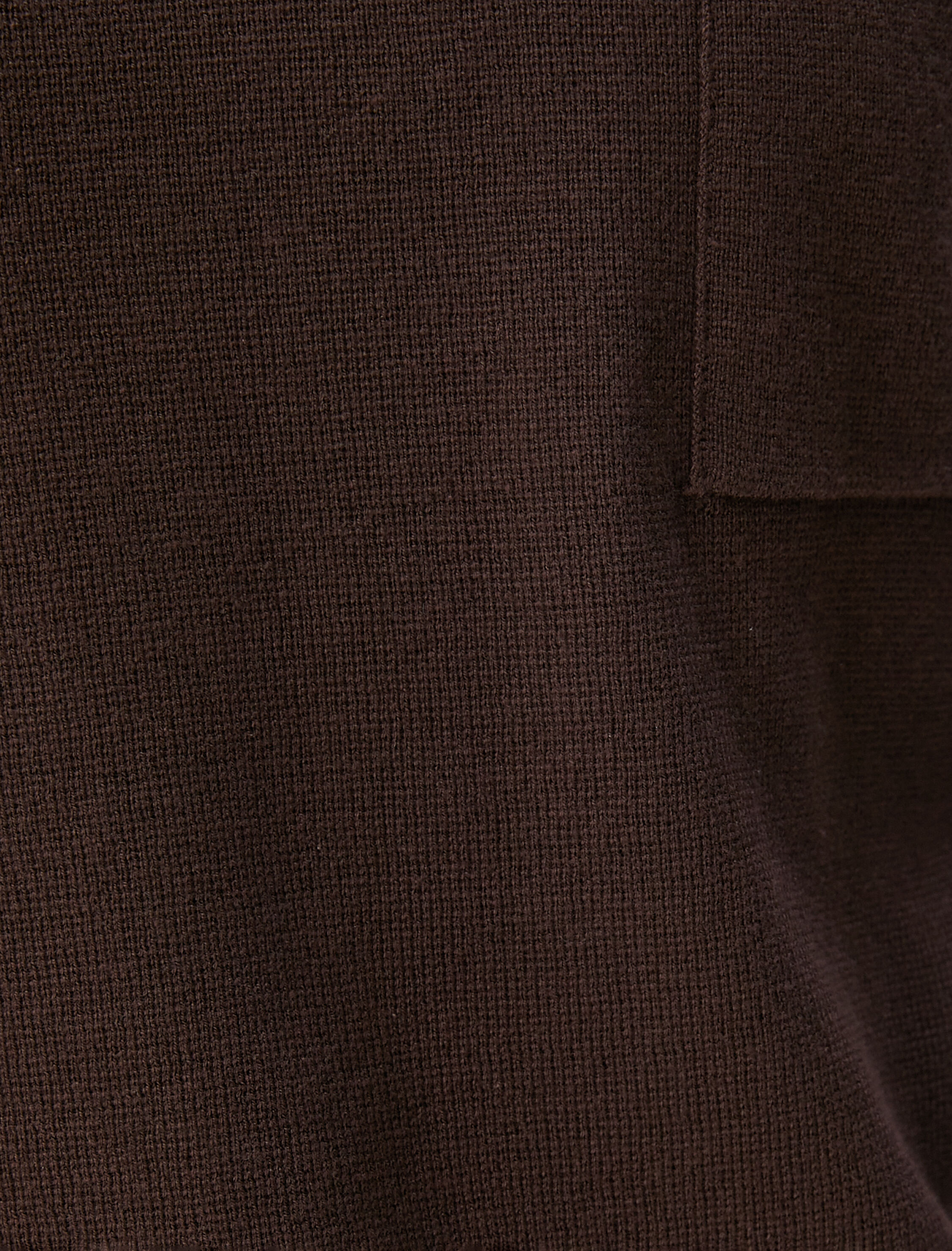   Boğazlı Kazak Triko Cep Detaylı Uzun Kollu