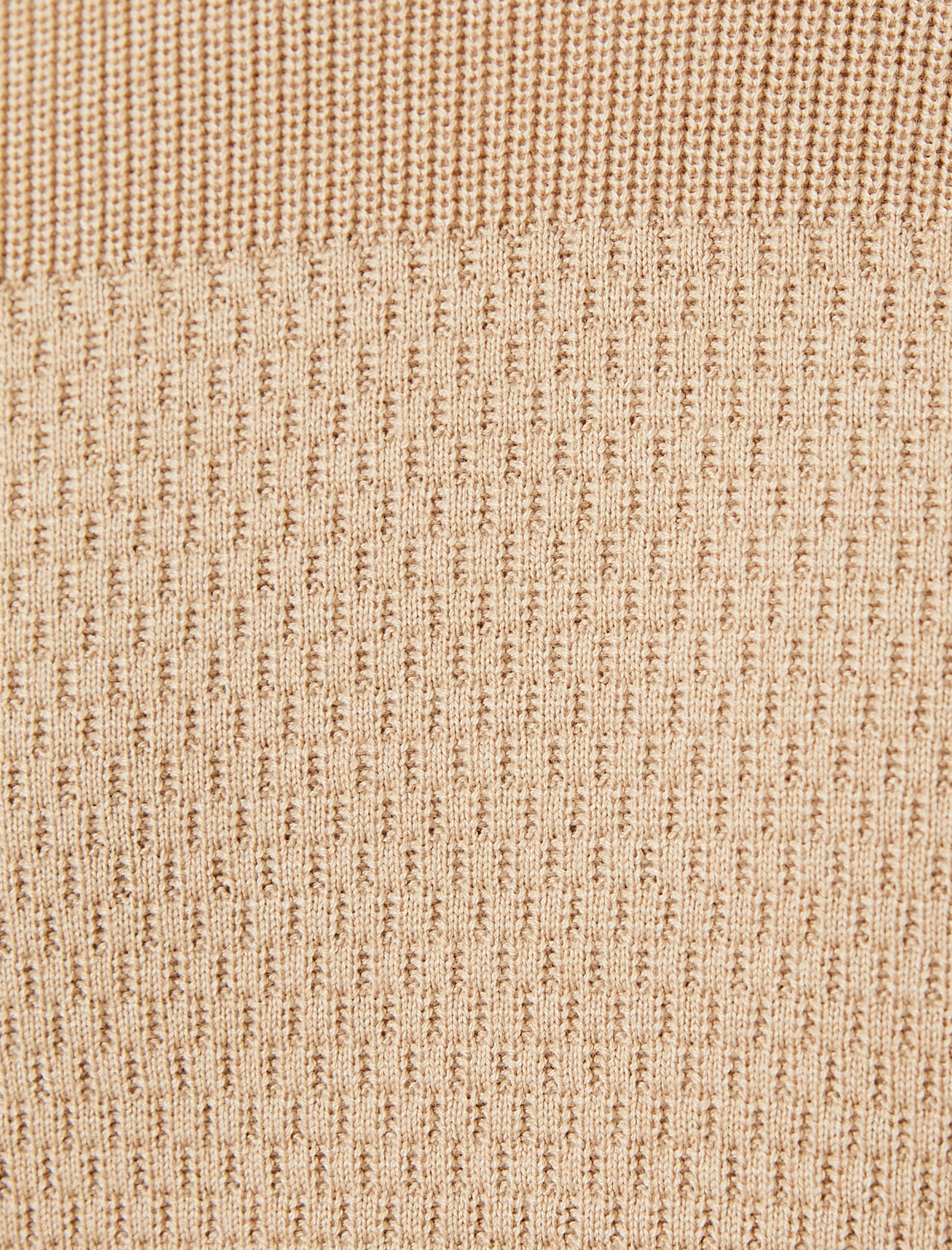   Yarım Balıkçı Yaka Kazak Triko Slim Fit Dokulu