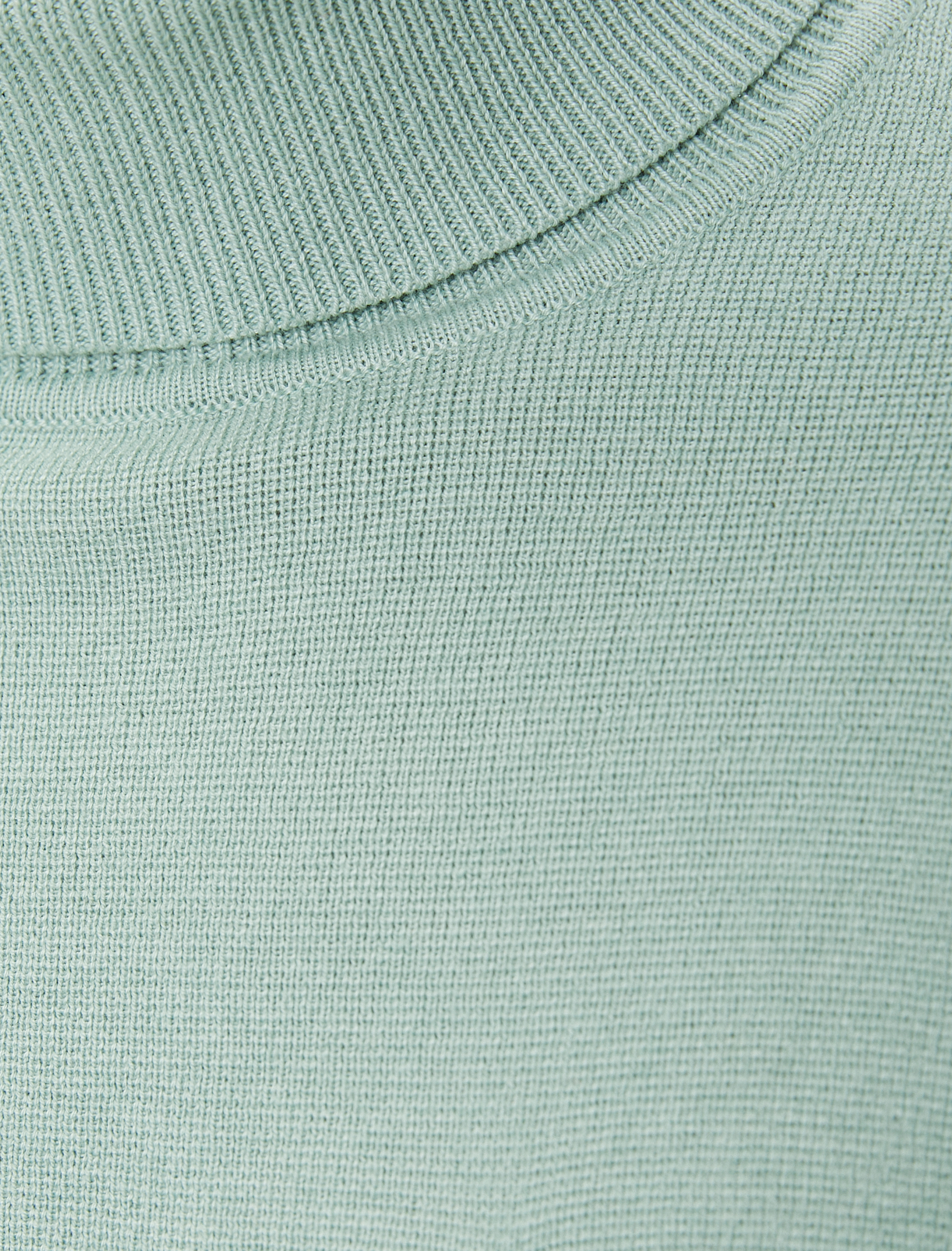   Boğazlı Kazak Triko Cep Detaylı Uzun Kollu