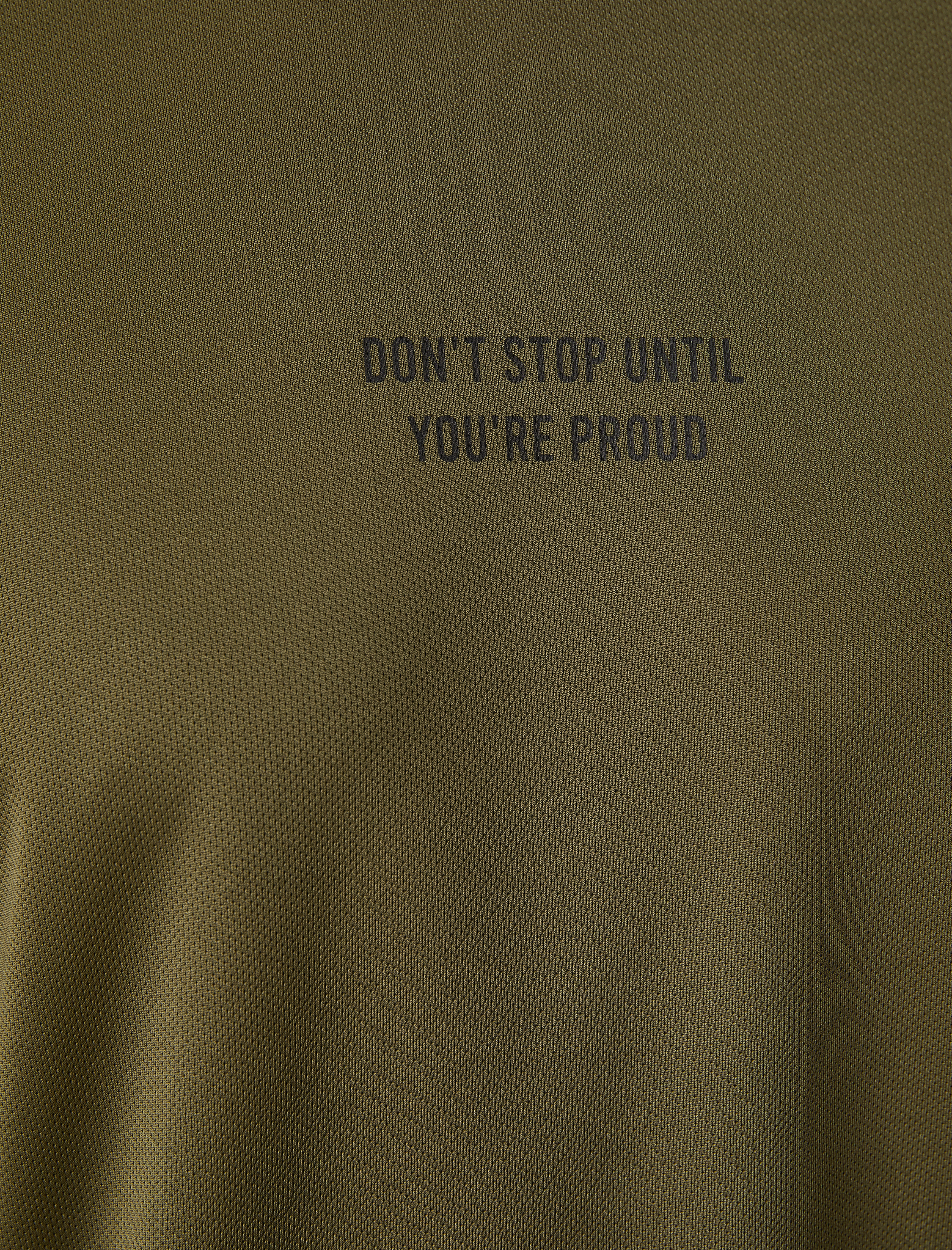   Spor Tişört Slogan İşlemeli Renk Bloklu Bisiklet Yaka Kısa Kollu