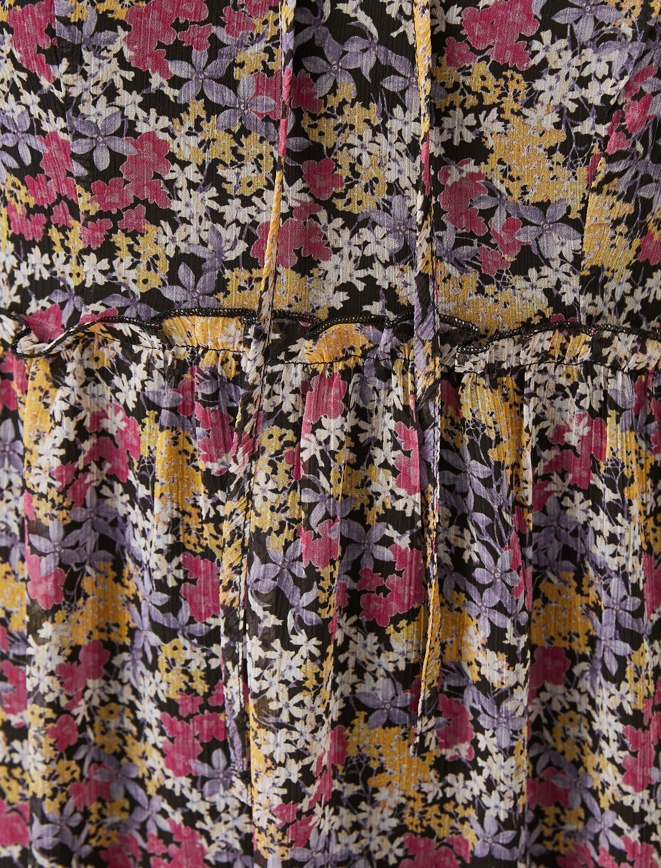   Çiçekli Şifon Elbise