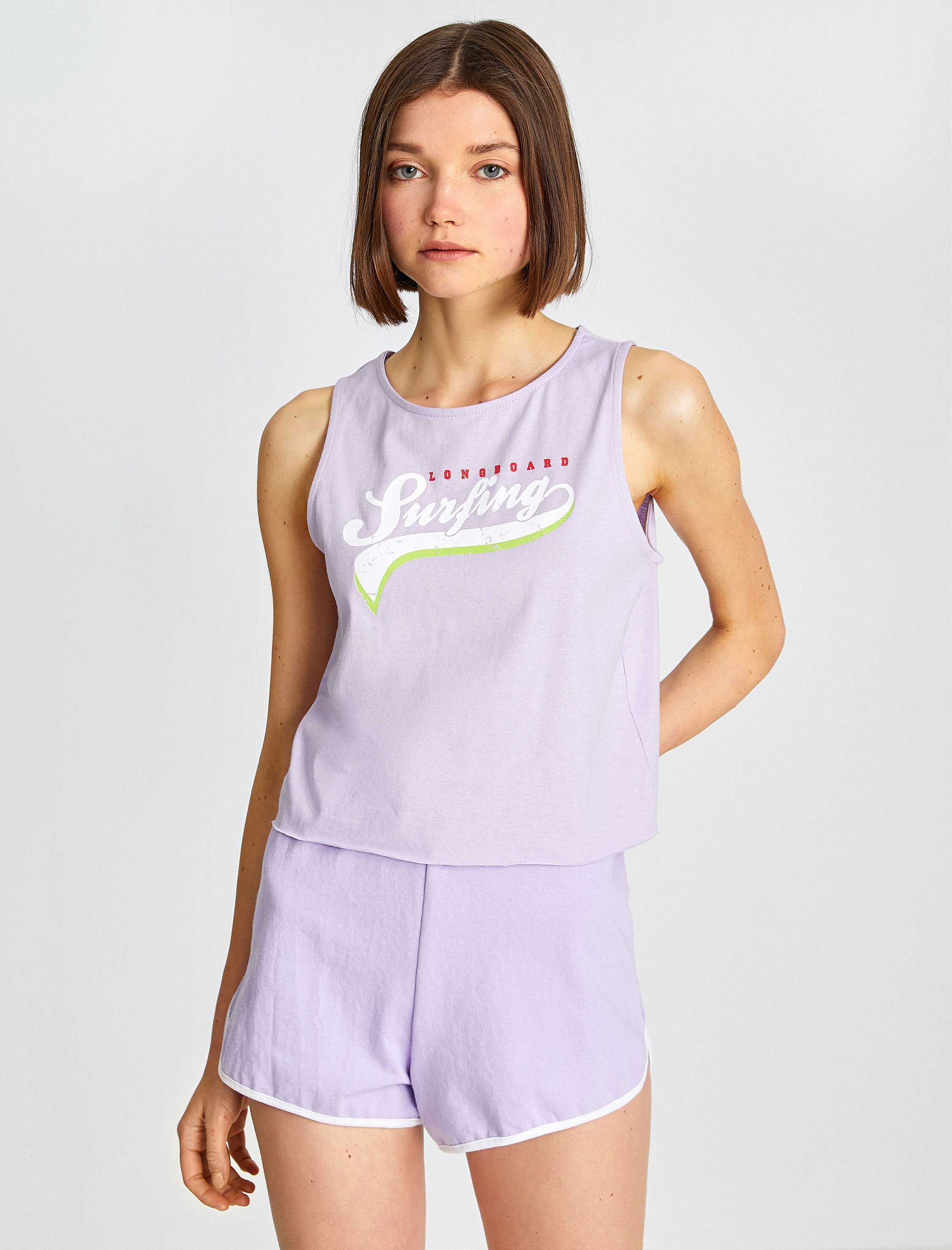   Askılı Baskılı Atlet