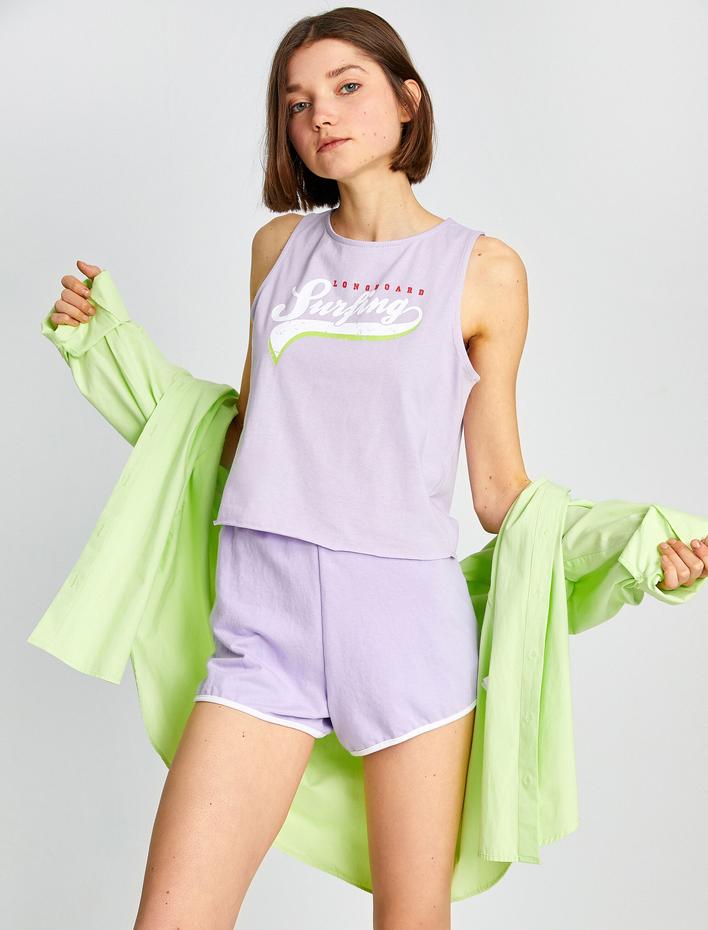  Askılı Baskılı Atlet