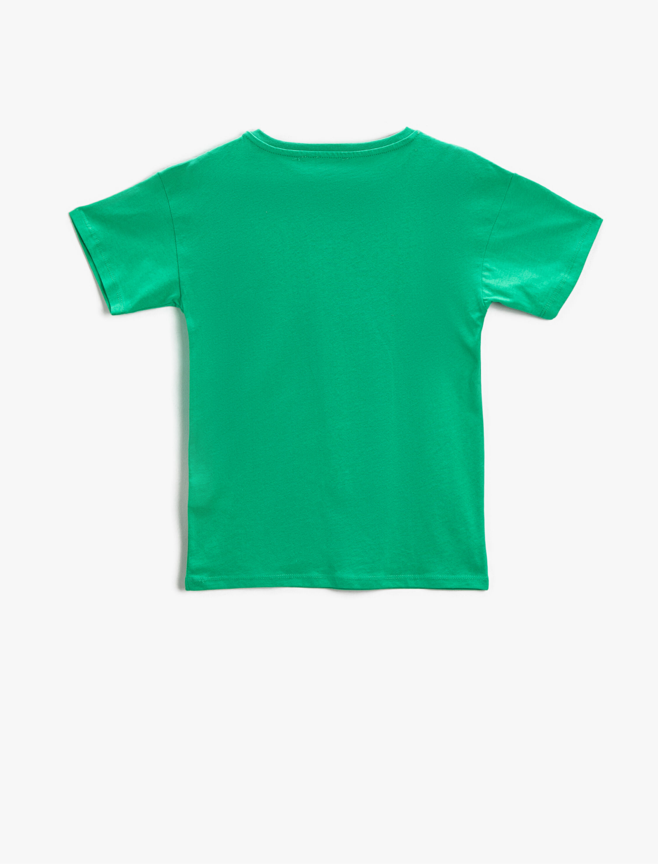  Erkek Çocuk Baskılı Tişört Kısa Kollu Bisiklet Yaka Pamuklu