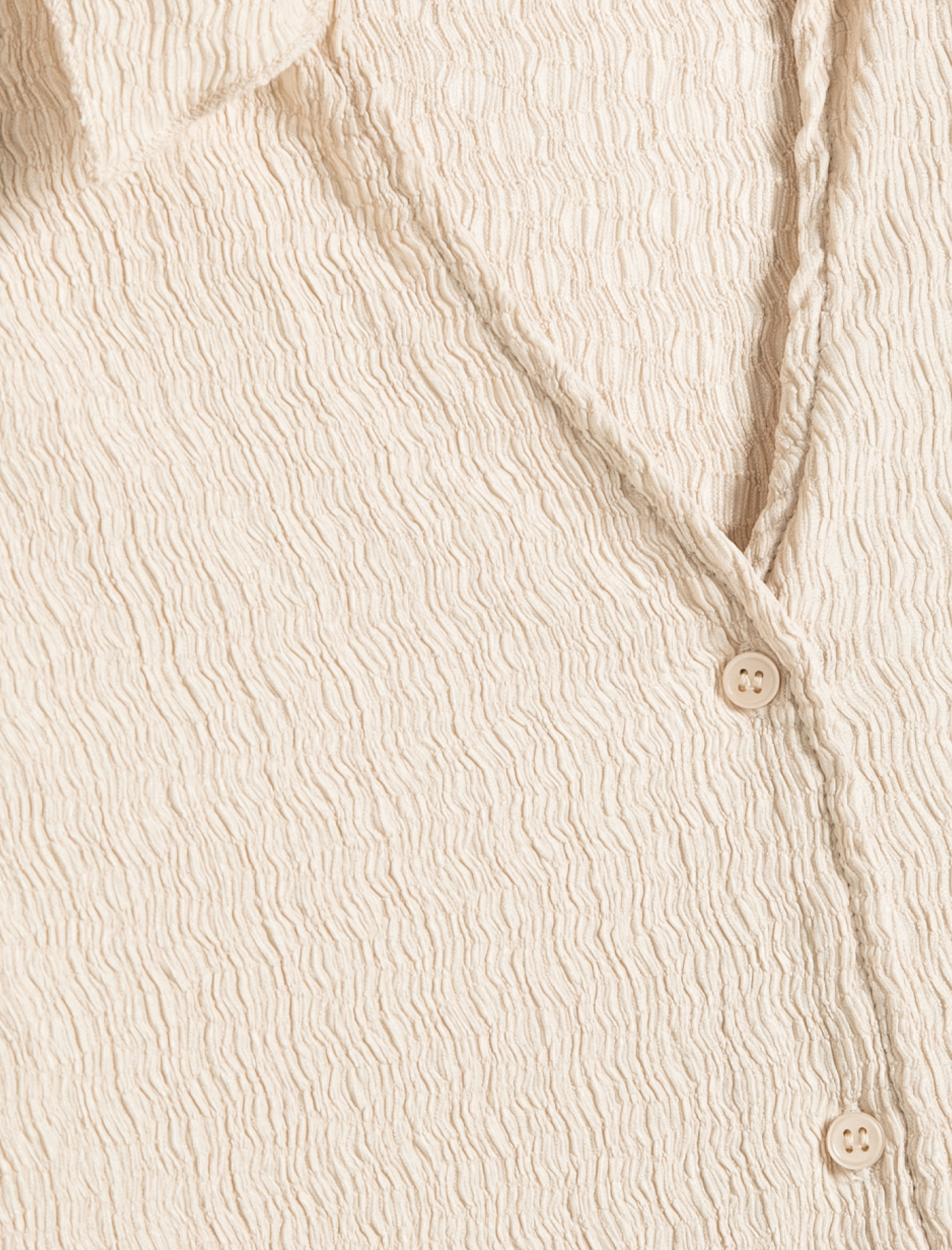   Uzun Kollu Tişört Gömlek Yaka Düğmeli Bürümcük