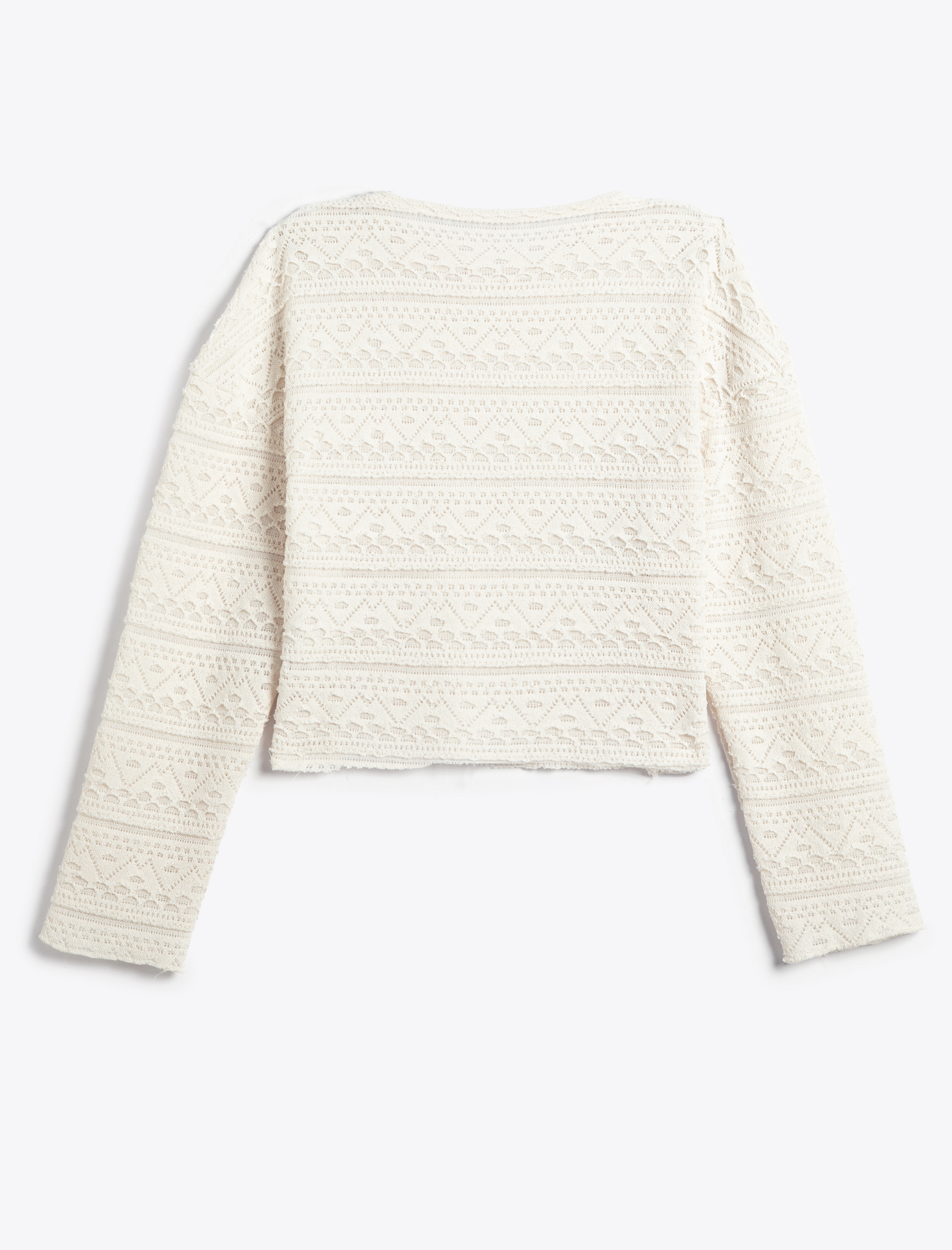   Uzun Kollu Tişört Bisiklet Yaka Slim Fit İşlemeli Dokulu