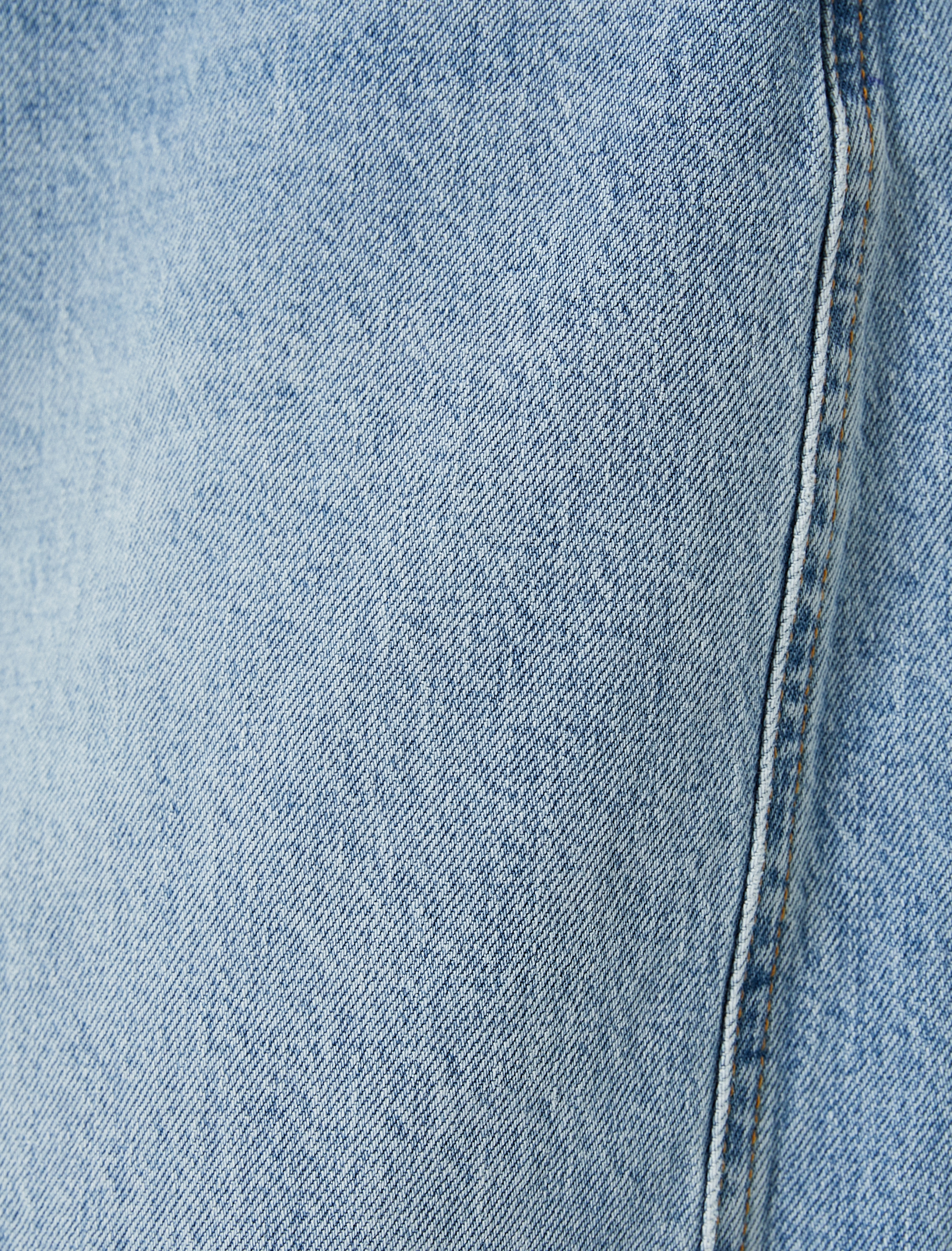   Kot Pantolon Balon Fit Kısa Paça Cepli Pamuklu Rahat Kesim - Balloon Fit Jean