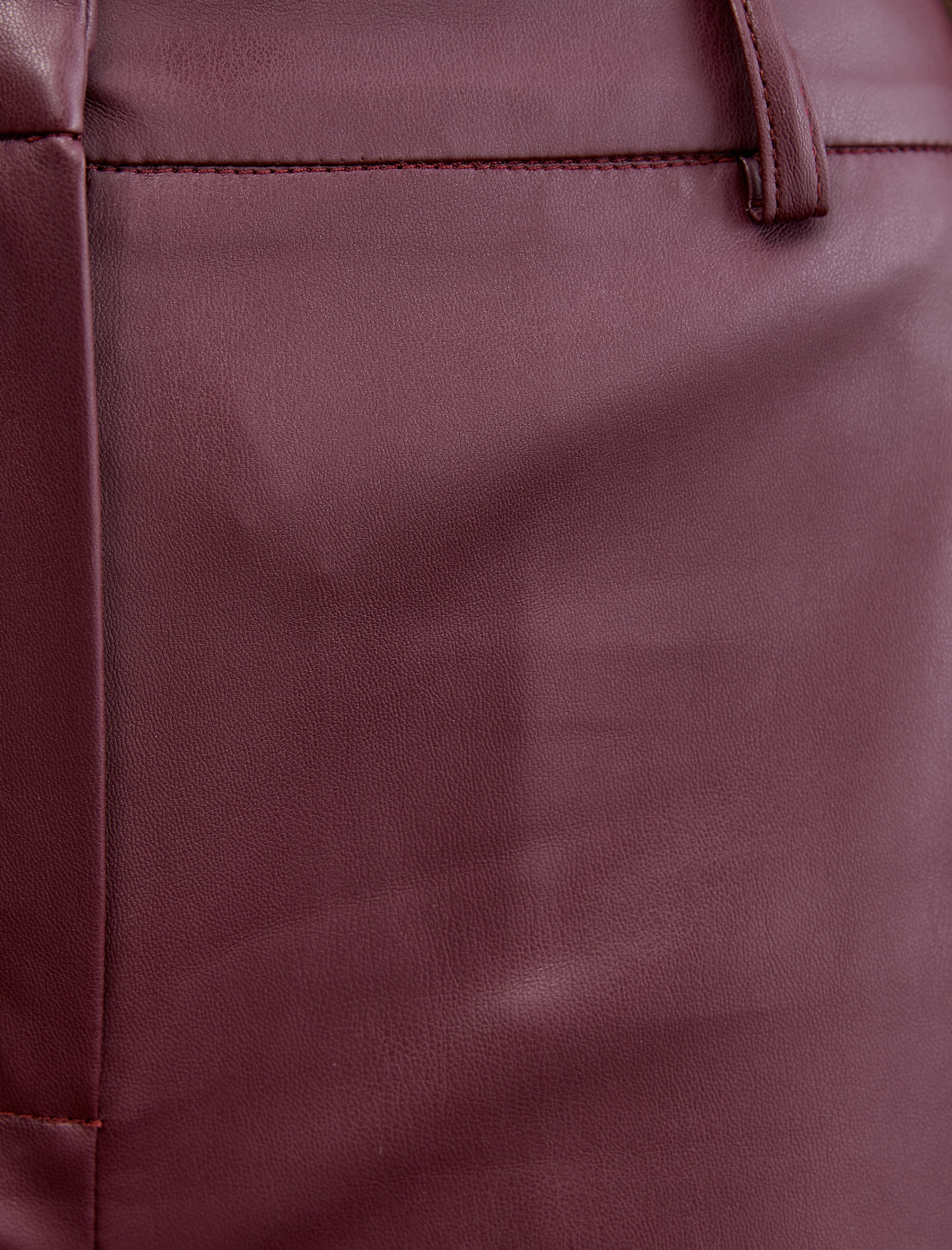   Bol Paça Suni Deri Pantolon