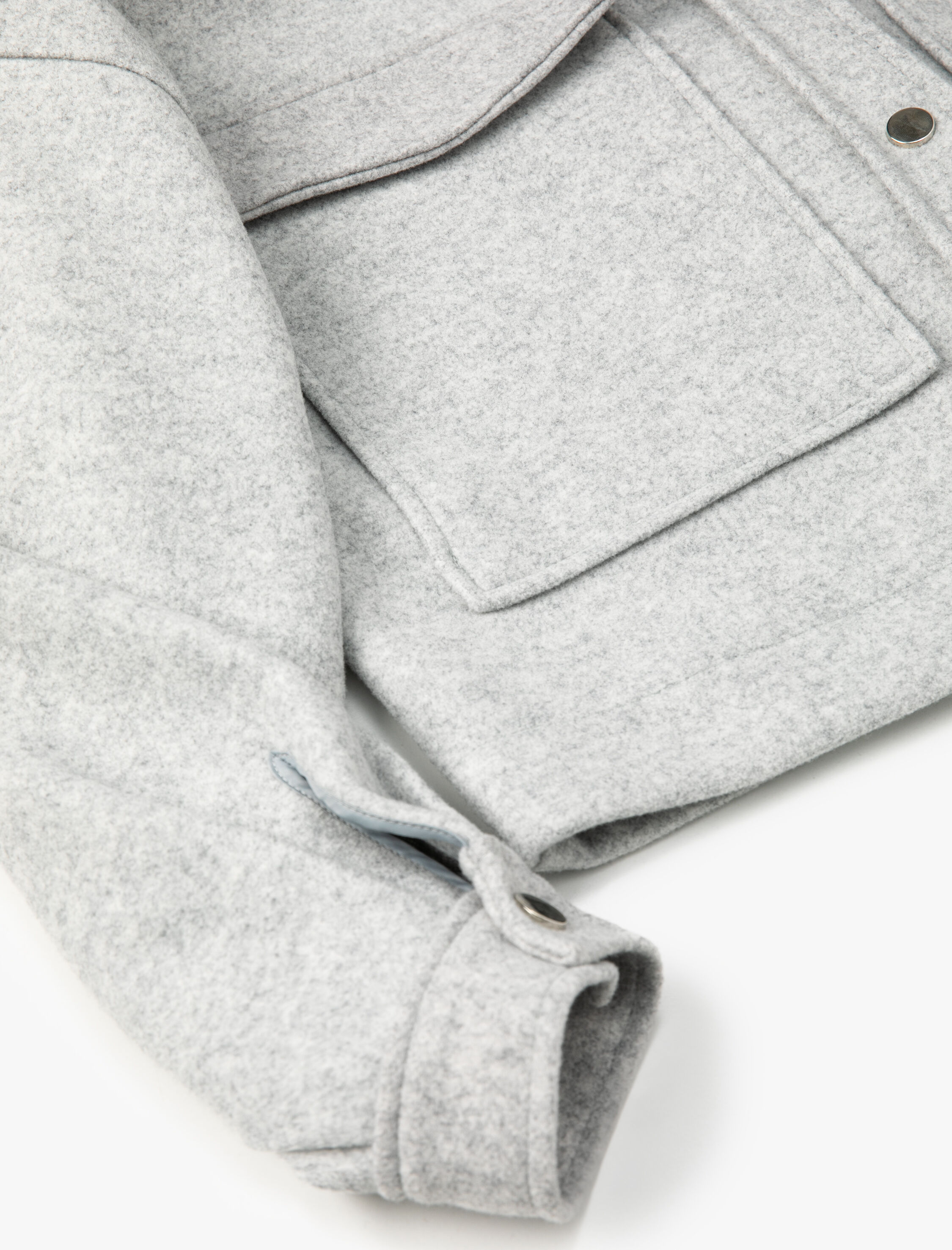 Şahika Ercümen X Koton - Kargo Cepli Crop Ceket