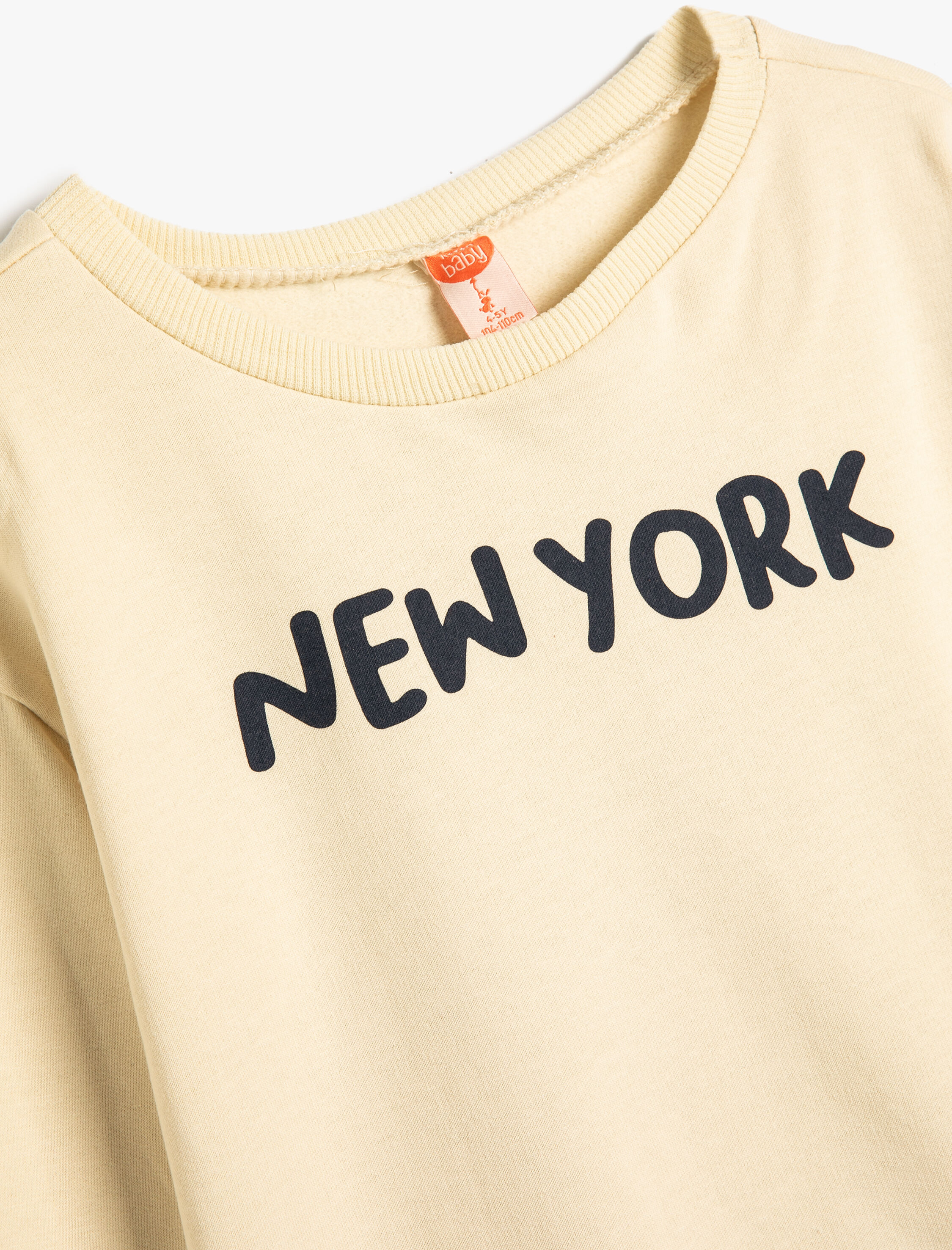  Erkek Bebek Sweatshirt Uzun Kollu Bisiklet Yaka Şehir Temalı Şardonlu