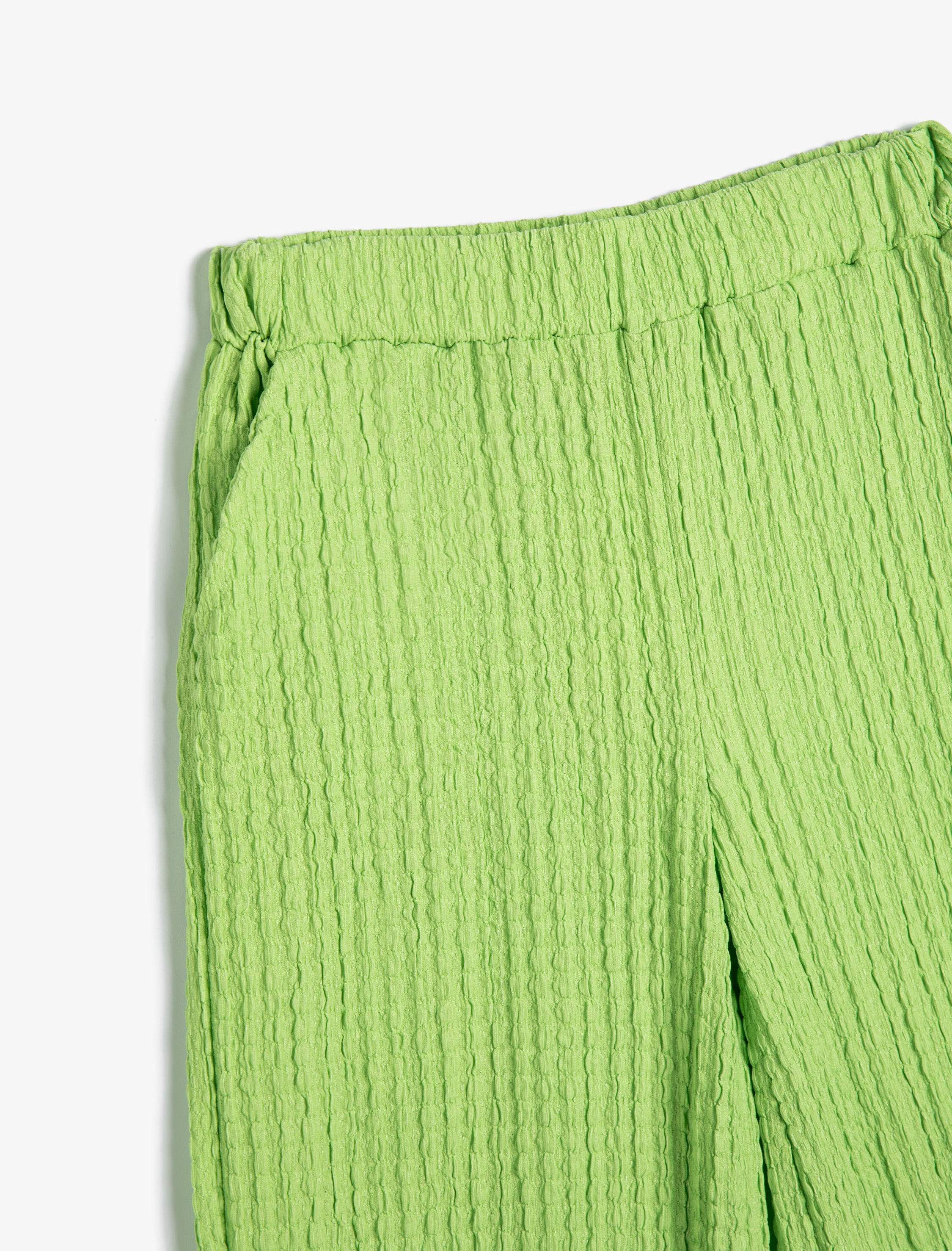  Kız Çocuk Pantolon Bol Paça Rahat Kesim Beli Lastikli