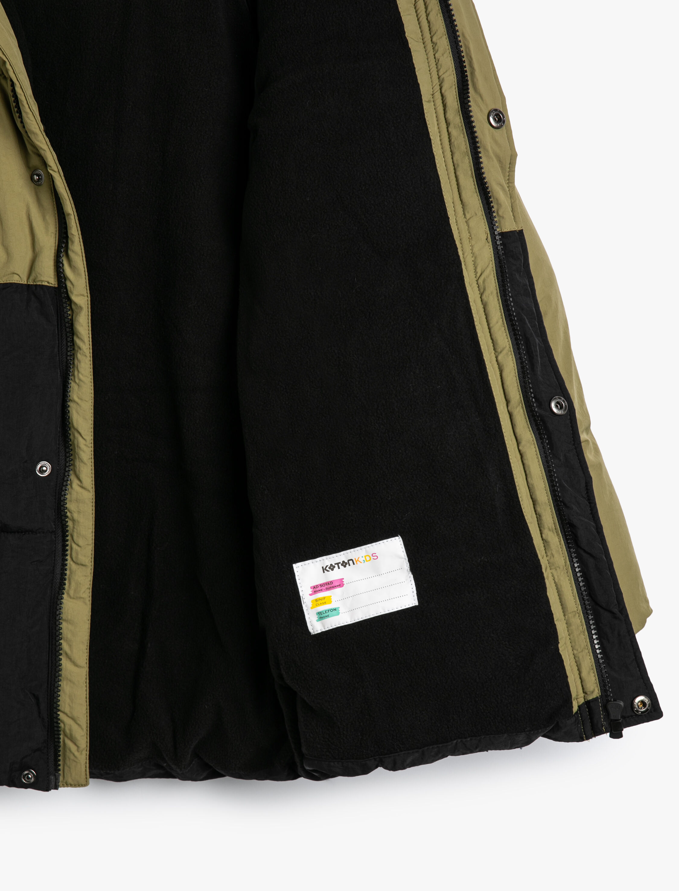  Erkek Çocuk Şişme Mont Kapüşonlu Peluş Astarlı Cepli