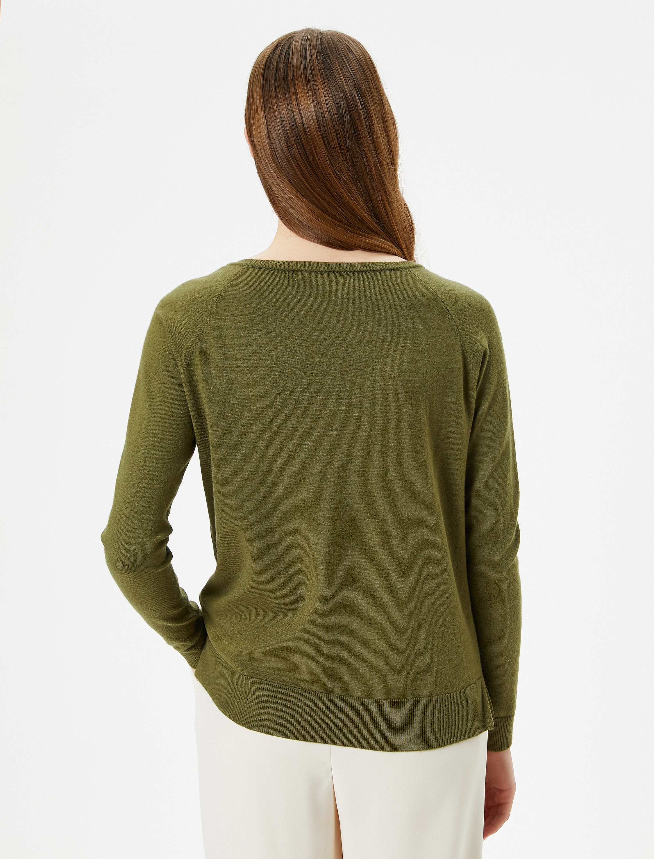 Triko Boğazlı Kazak Uzun Kollu Basic