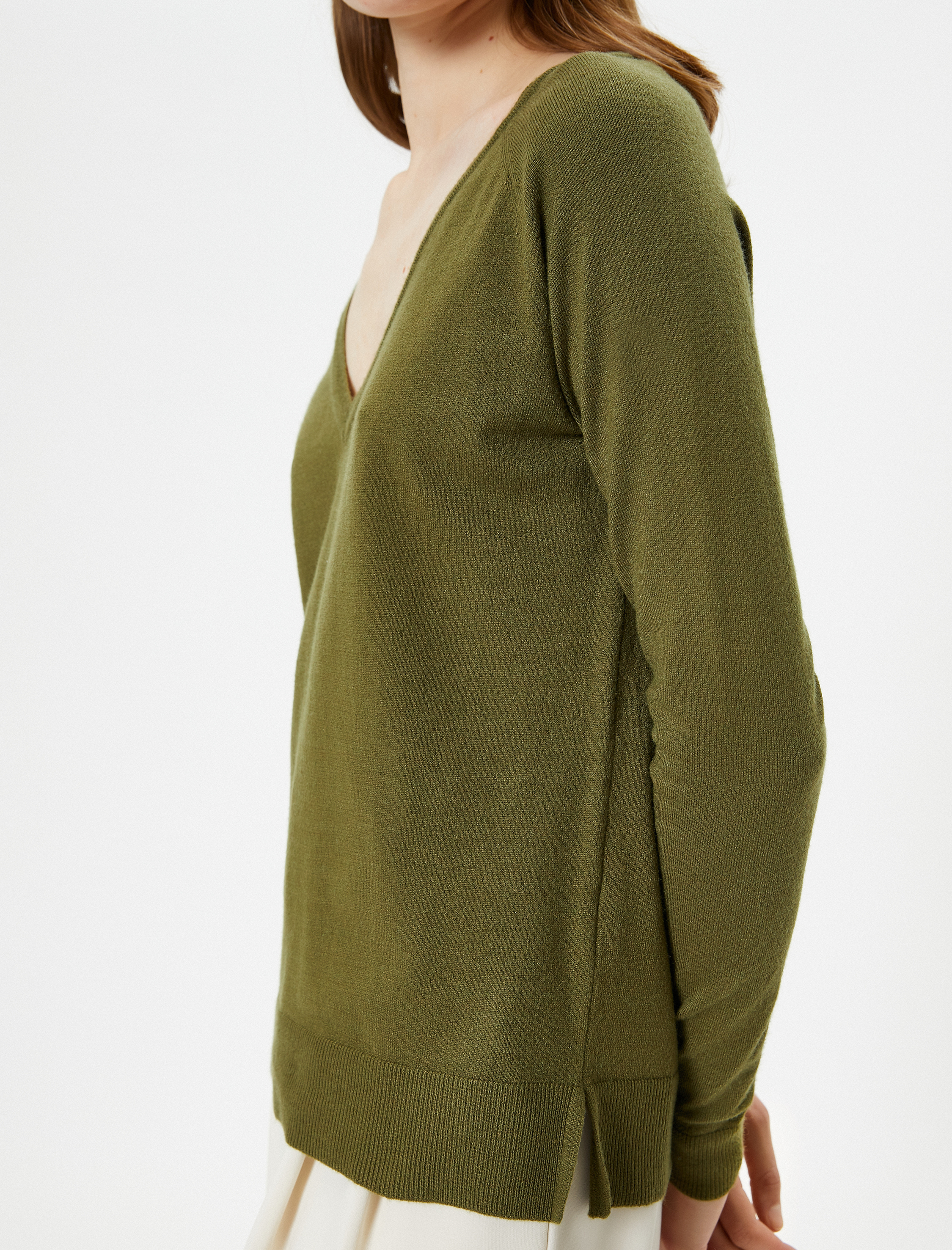 Triko Boğazlı Kazak Uzun Kollu Basic