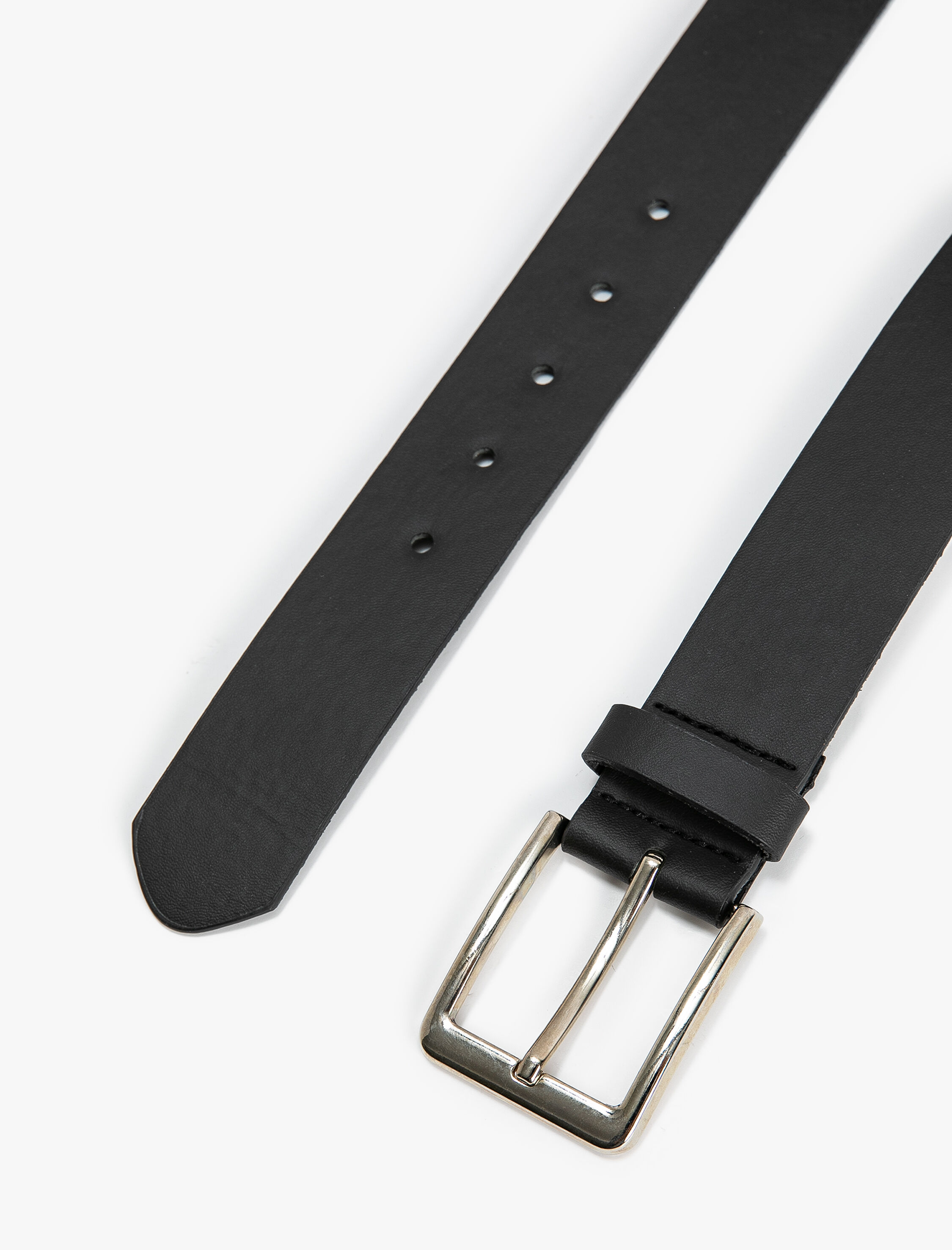  Erkek Kemer Deri Görünümlü Metal Toka Detaylı