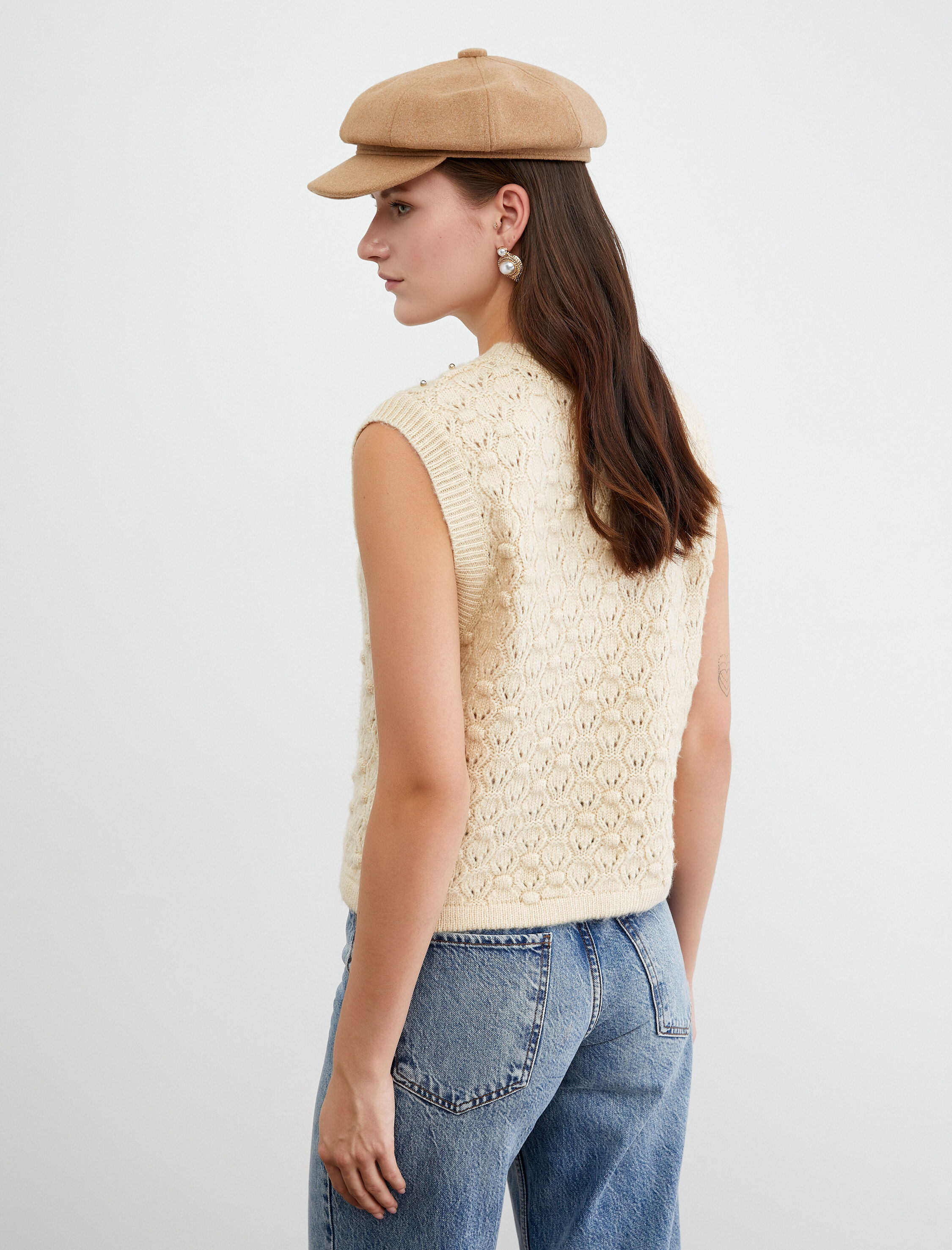   Boncuklu Örgü Süveter