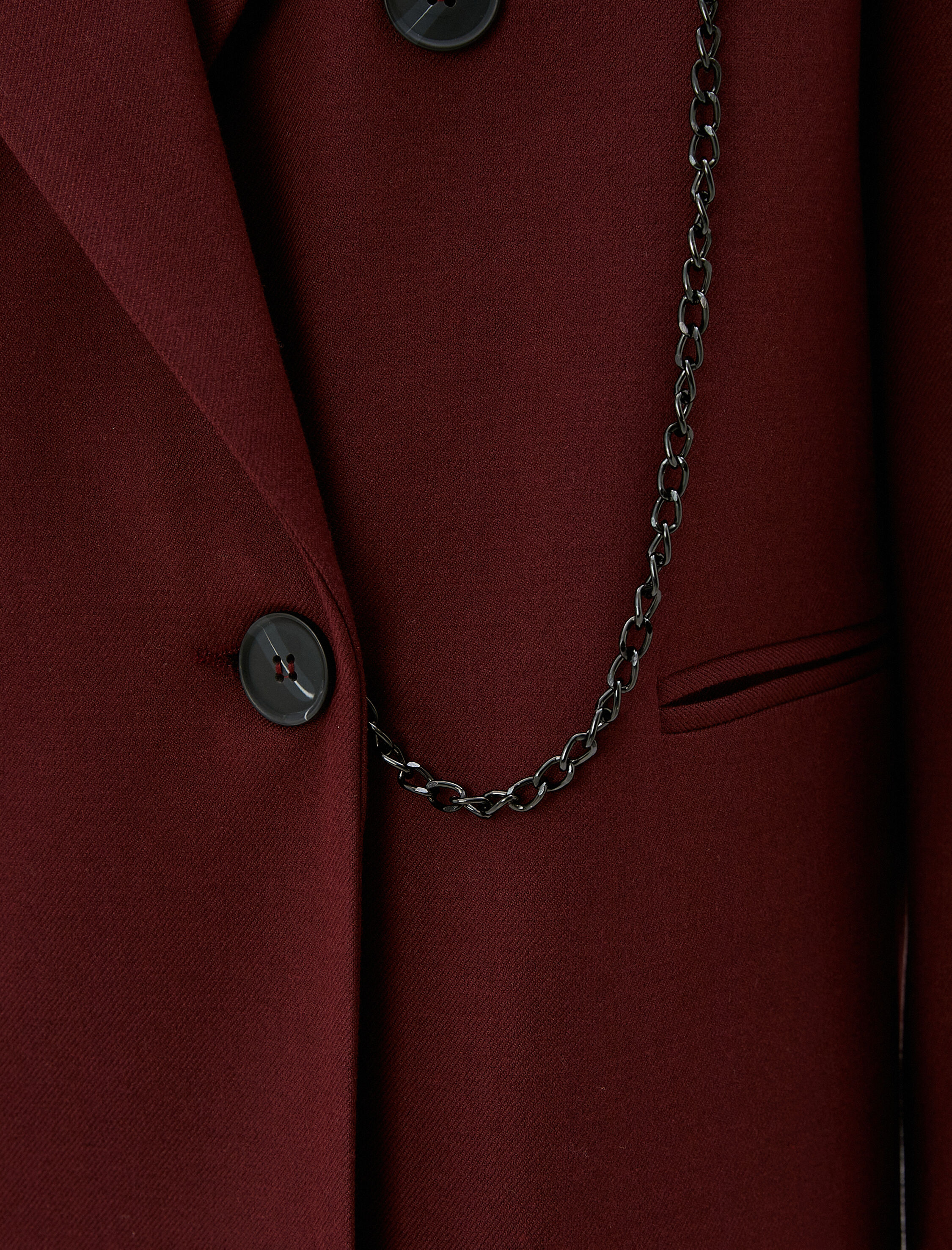   Zincir Detaylı Blazer Ceket