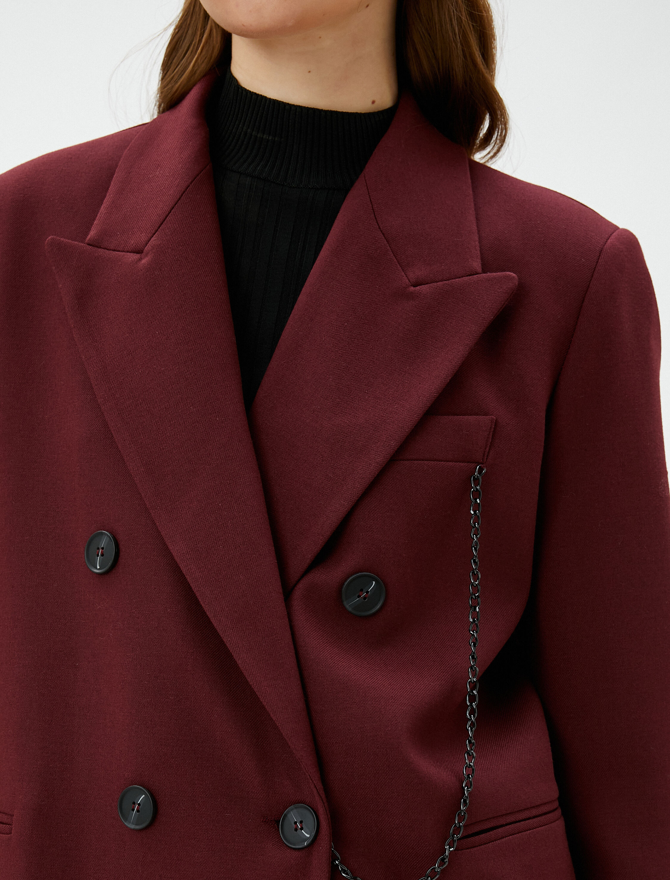   Zincir Detaylı Blazer Ceket