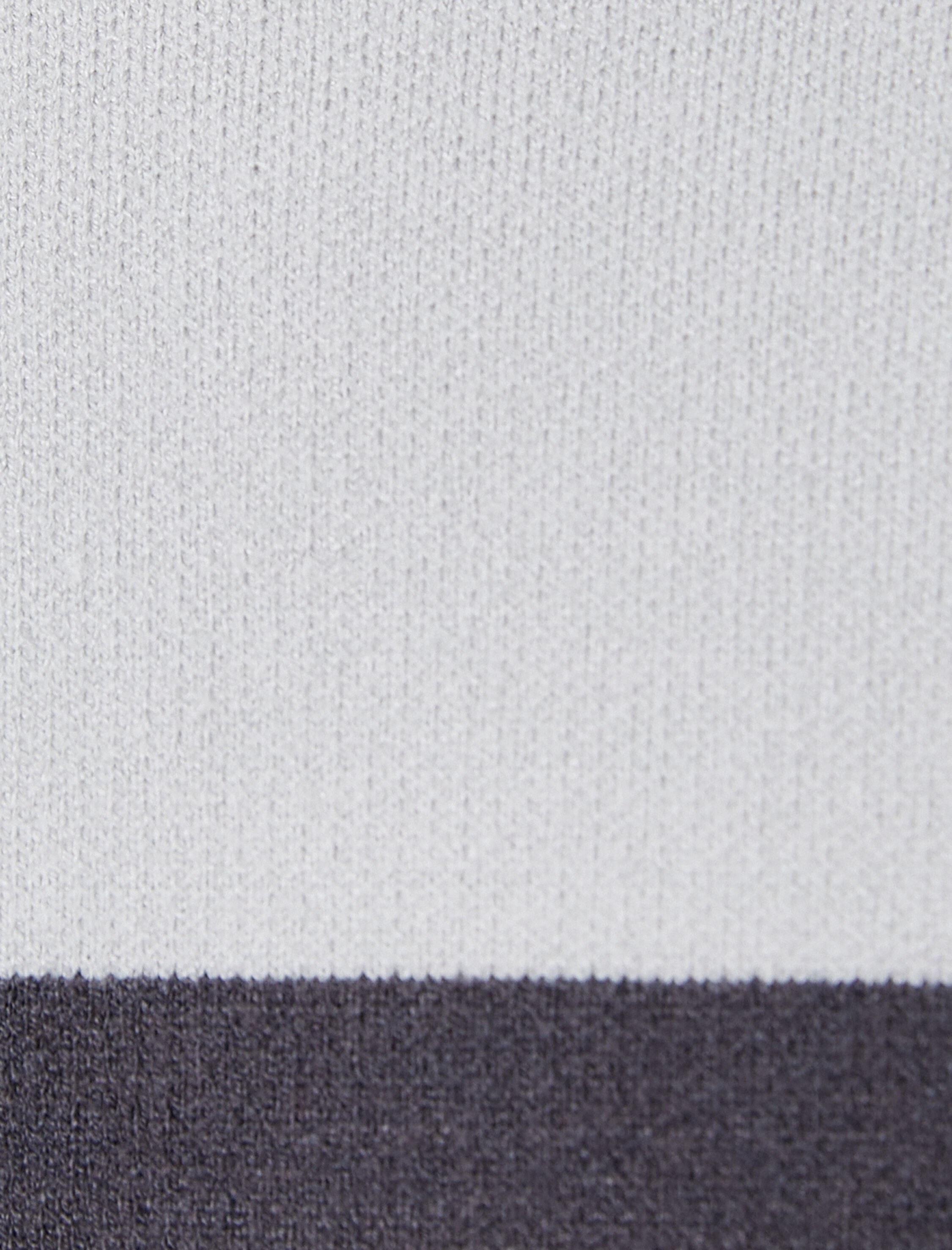   Triko Kazak Bisiklet Yaka Renk Bloklu Uzun Kollu