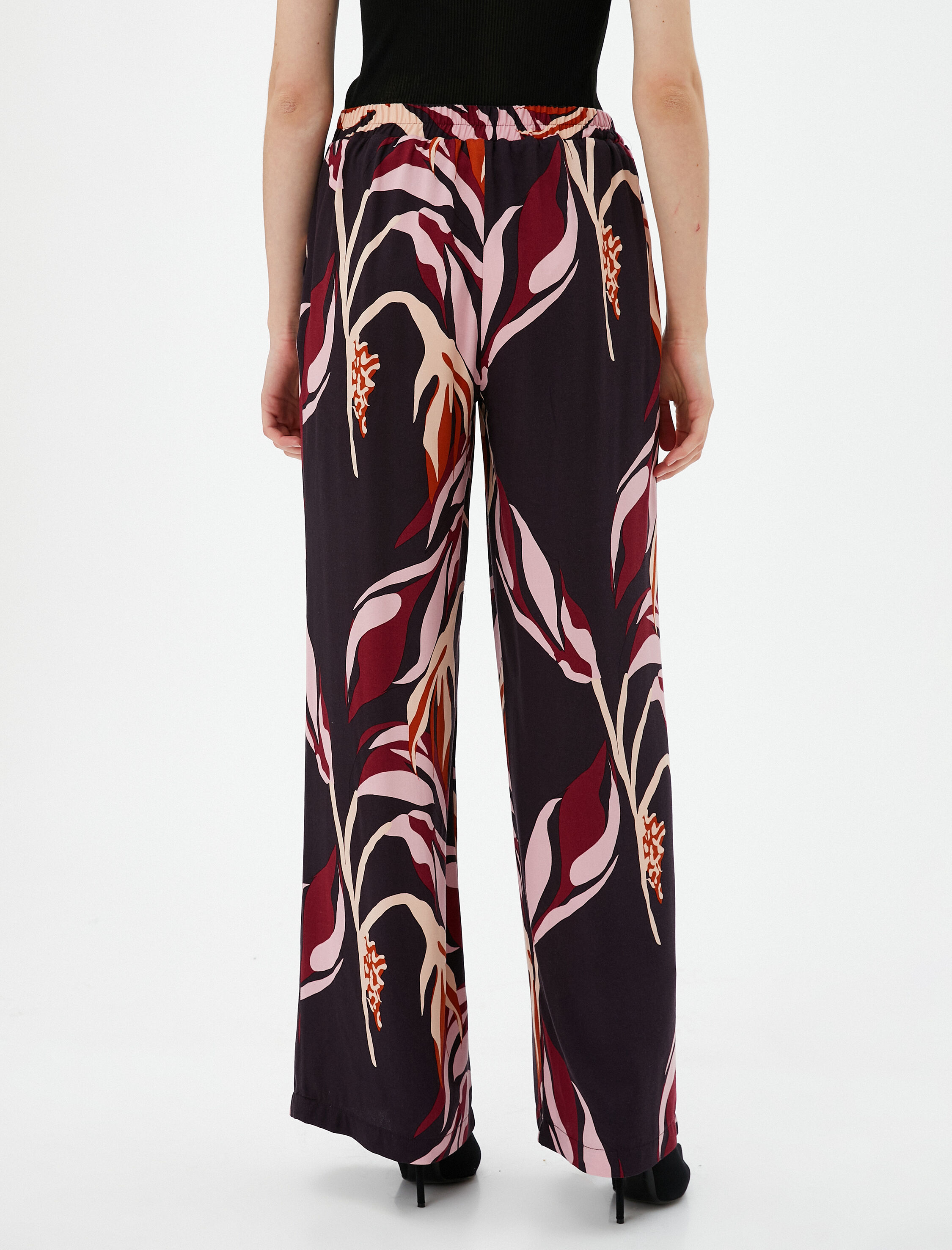   Bol Paça Desenli Normal Bel Pantolon