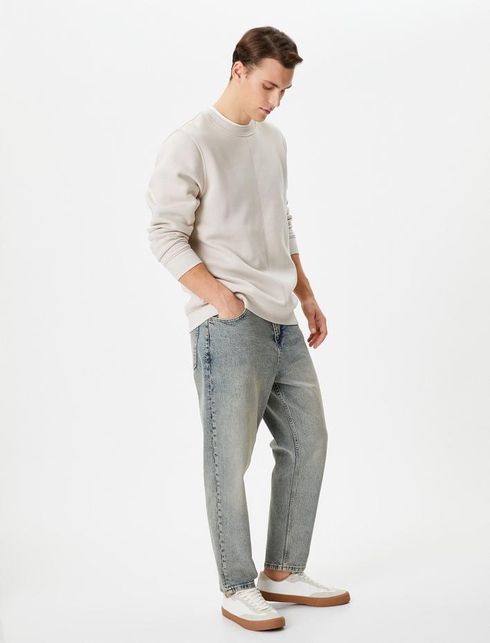  Loose Fit Yıkamalı Kot Pantolon - Steve Jean