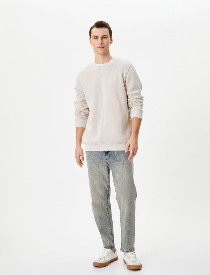   Loose Fit Yıkamalı Kot Pantolon - Steve Jean