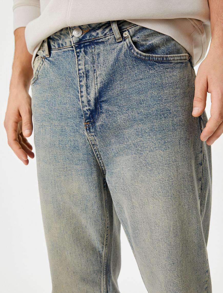   Loose Fit Yıkamalı Kot Pantolon - Steve Jean