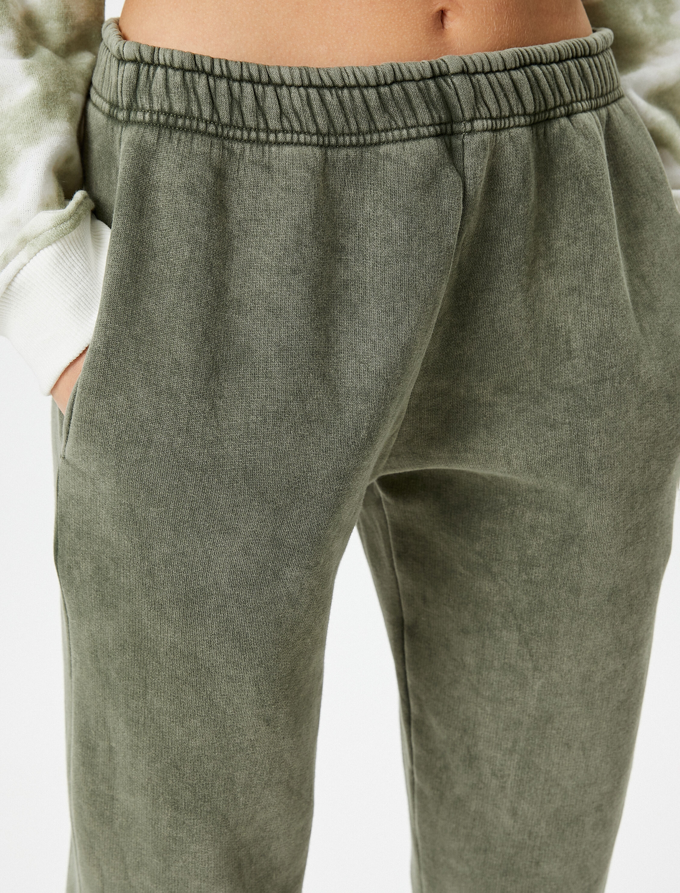   Şardonlu Jogger Eşofman Altı Cepli Pamuklu Rahat Kalıp