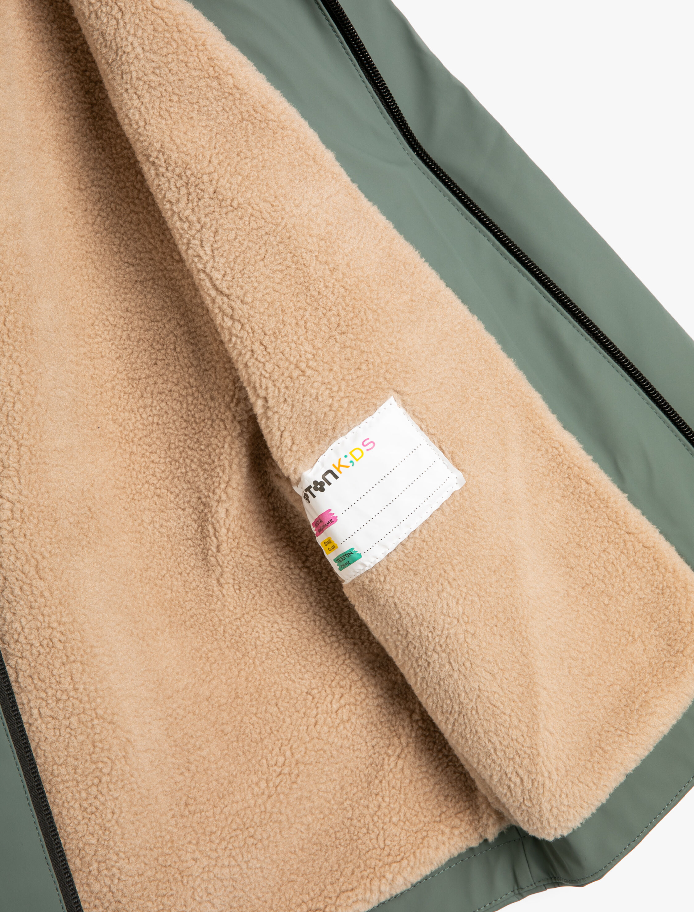  Erkek Çocuk Kapşonlu Mont Su Geçirmez  Fermuarlı Kapaklı Cepli Peluş Astarlı