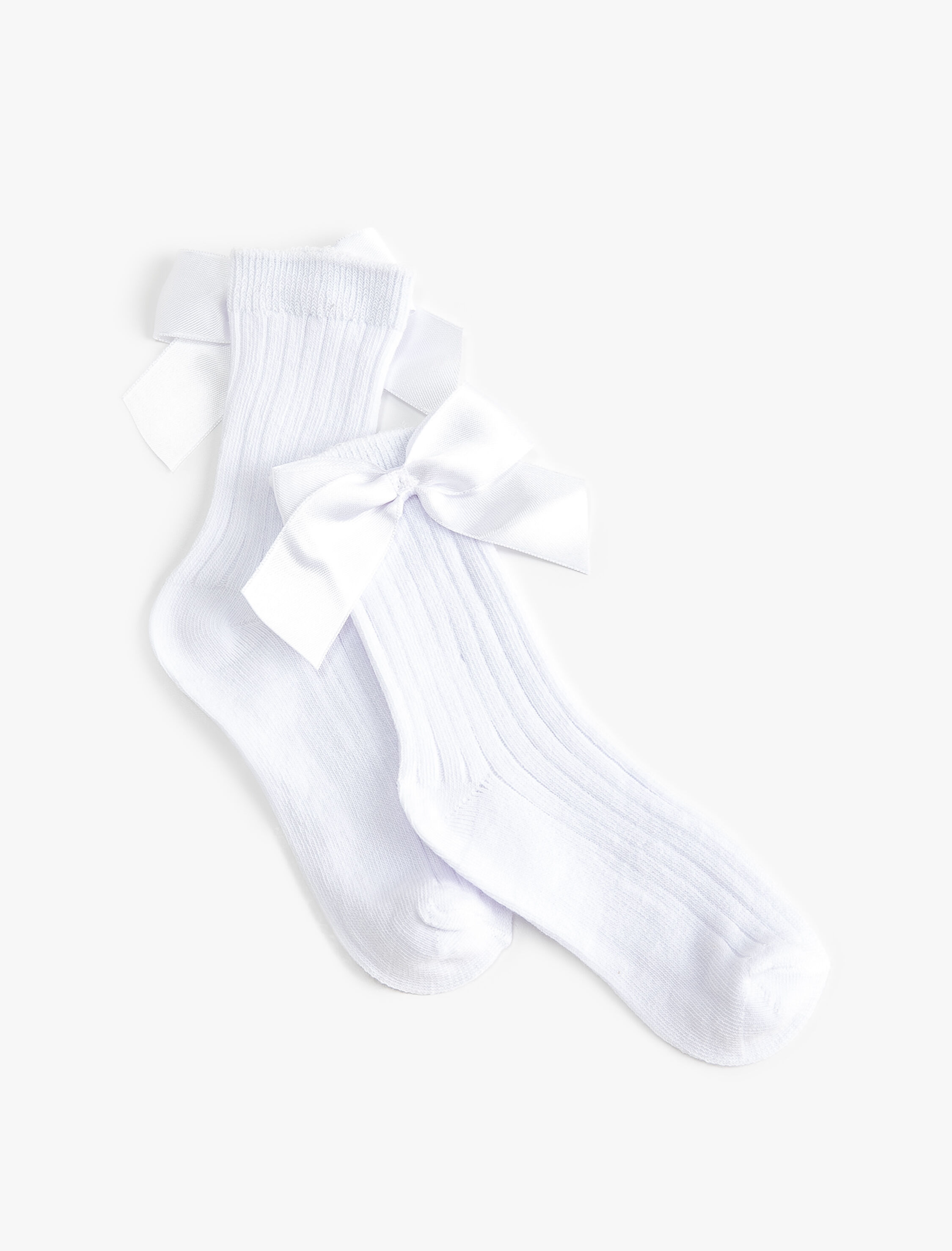  Kız Çocuk Kurdeleli Basic Çorap