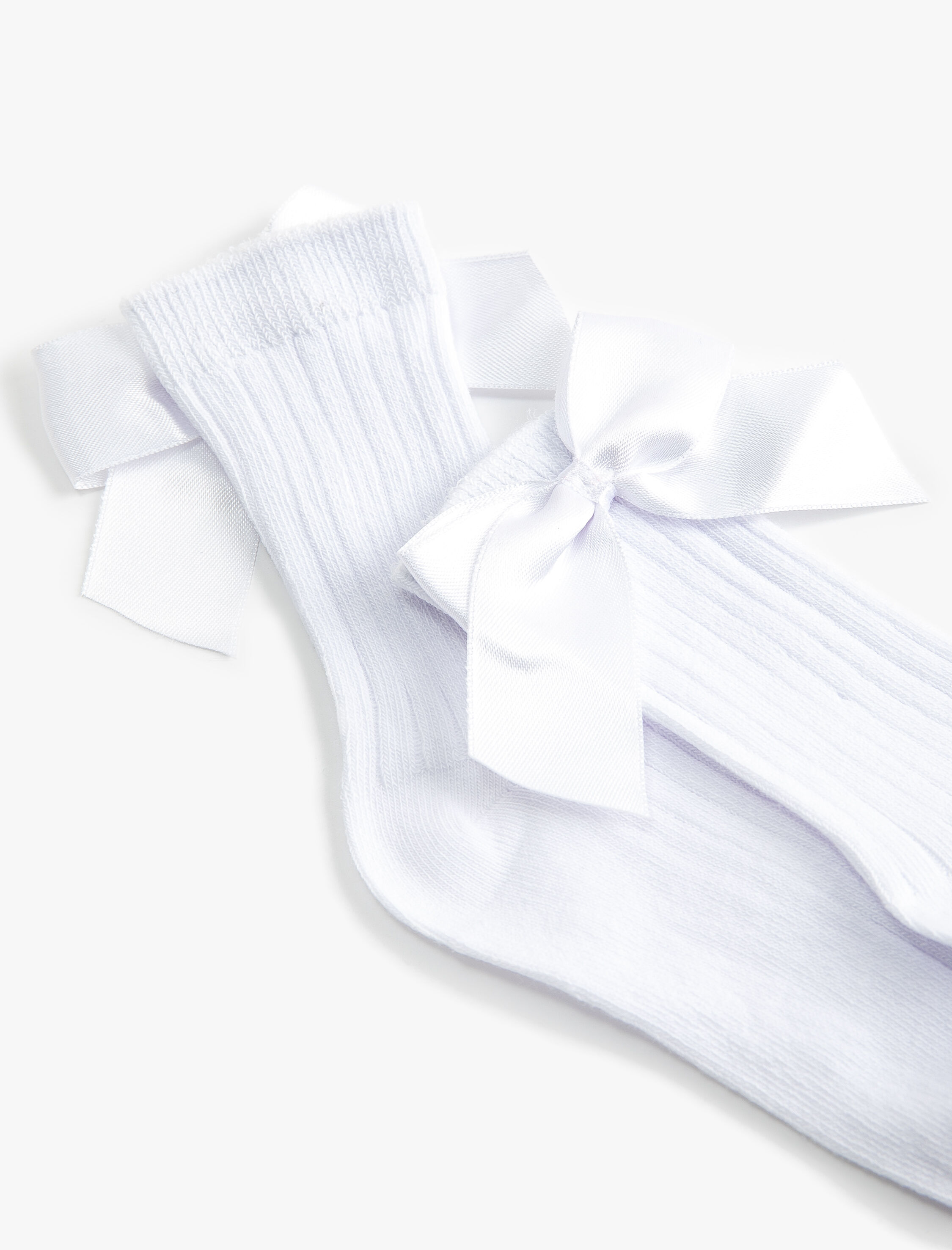  Kız Çocuk Kurdeleli Basic Çorap