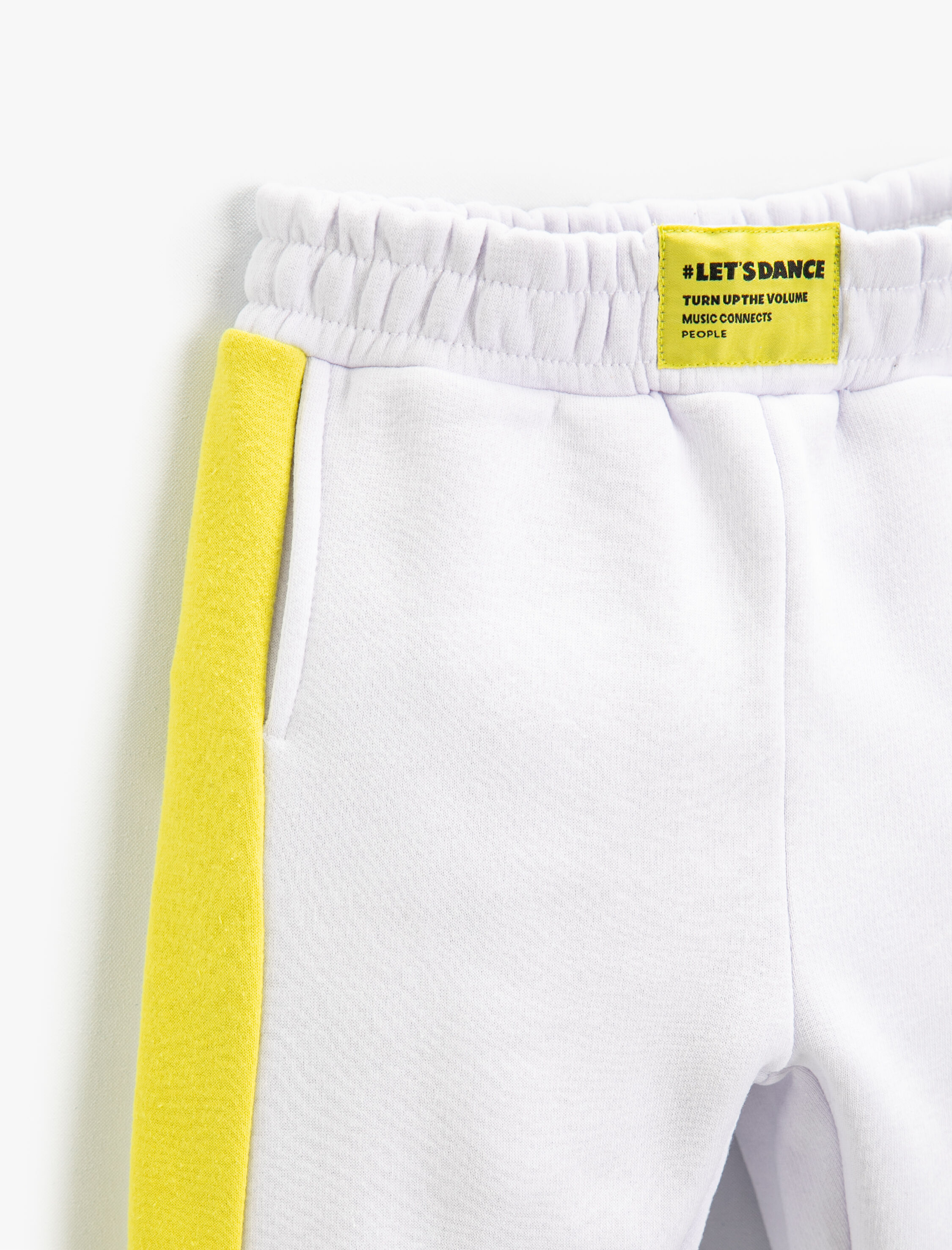  Kız Çocuk Renk Bloklu Jogger Eşofman Altı Cepli