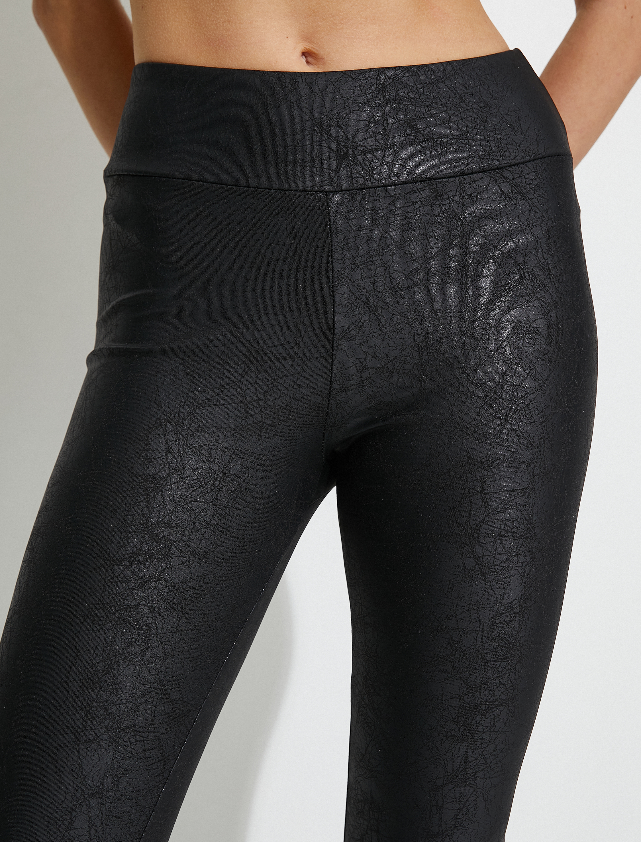   Suni Deri Spor Tayt Normal Bel