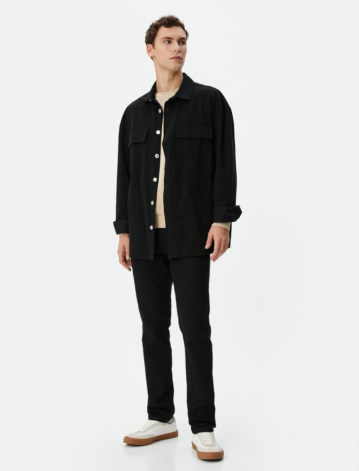  Slim Straight Fit Kot Pantolon - Chadwick Jean