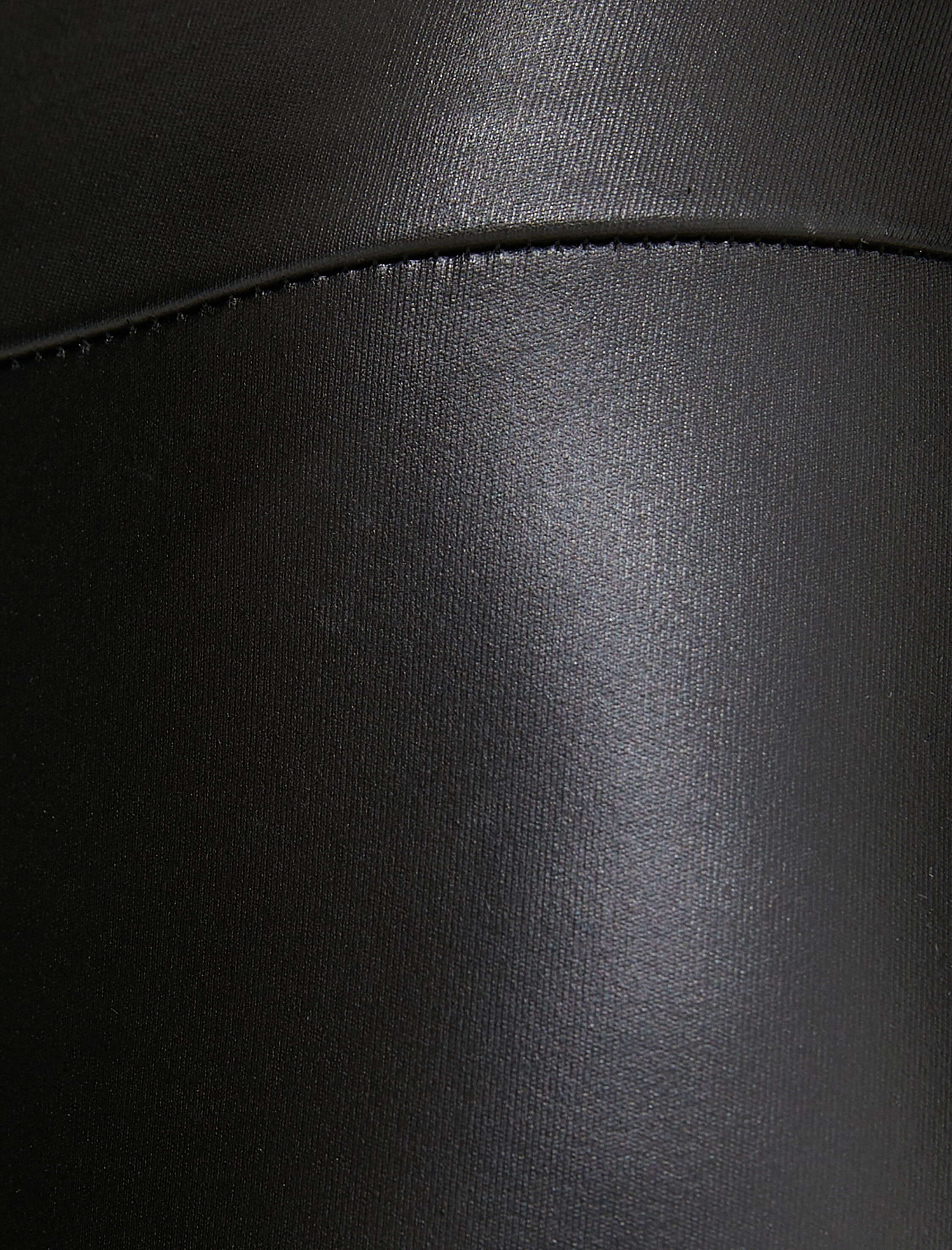   Suni Deri Spor Tayt Yüksek Bel