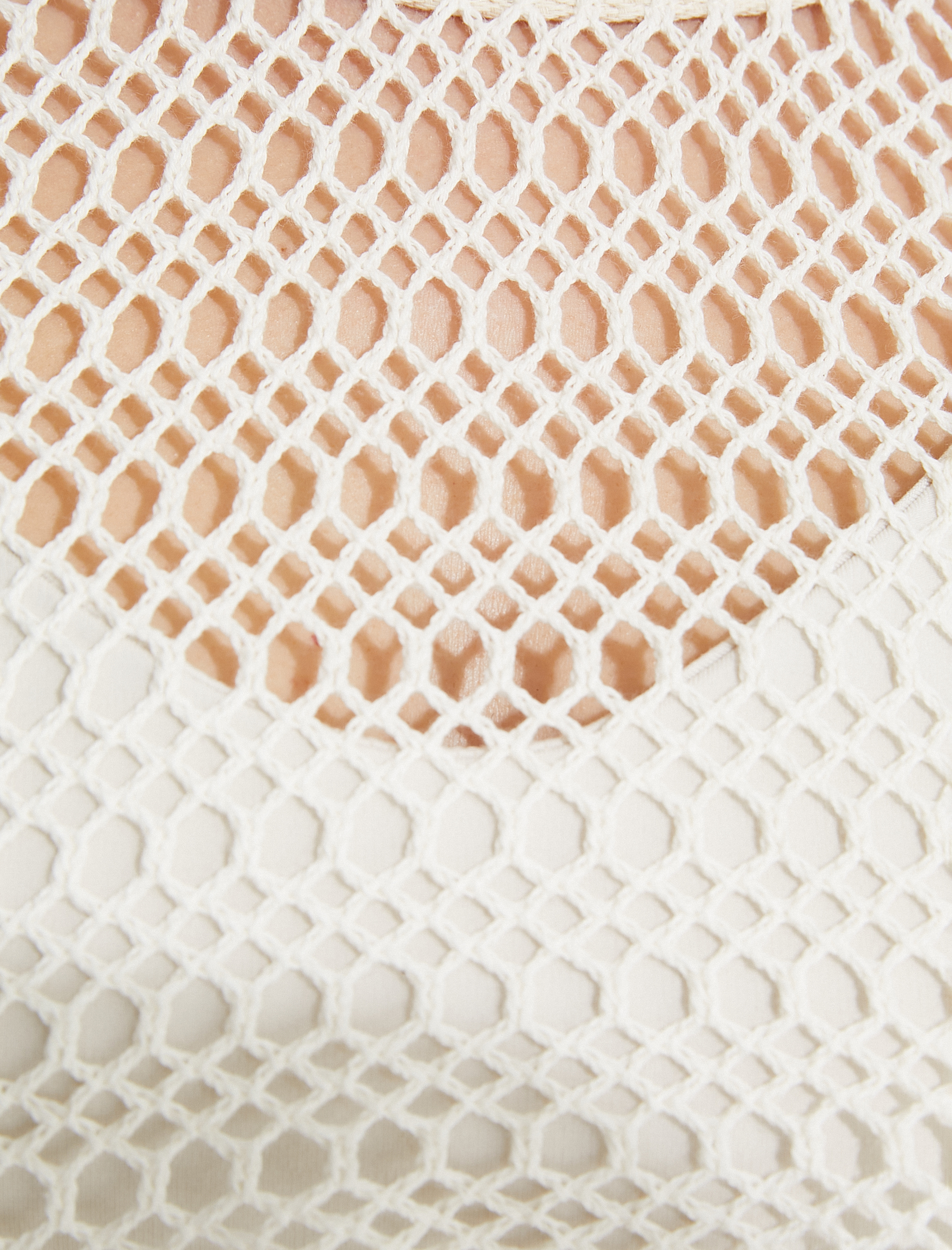   Crop File Yoga Tişört Uzun Geniş Kollu Kayık Yaka Pamuklu