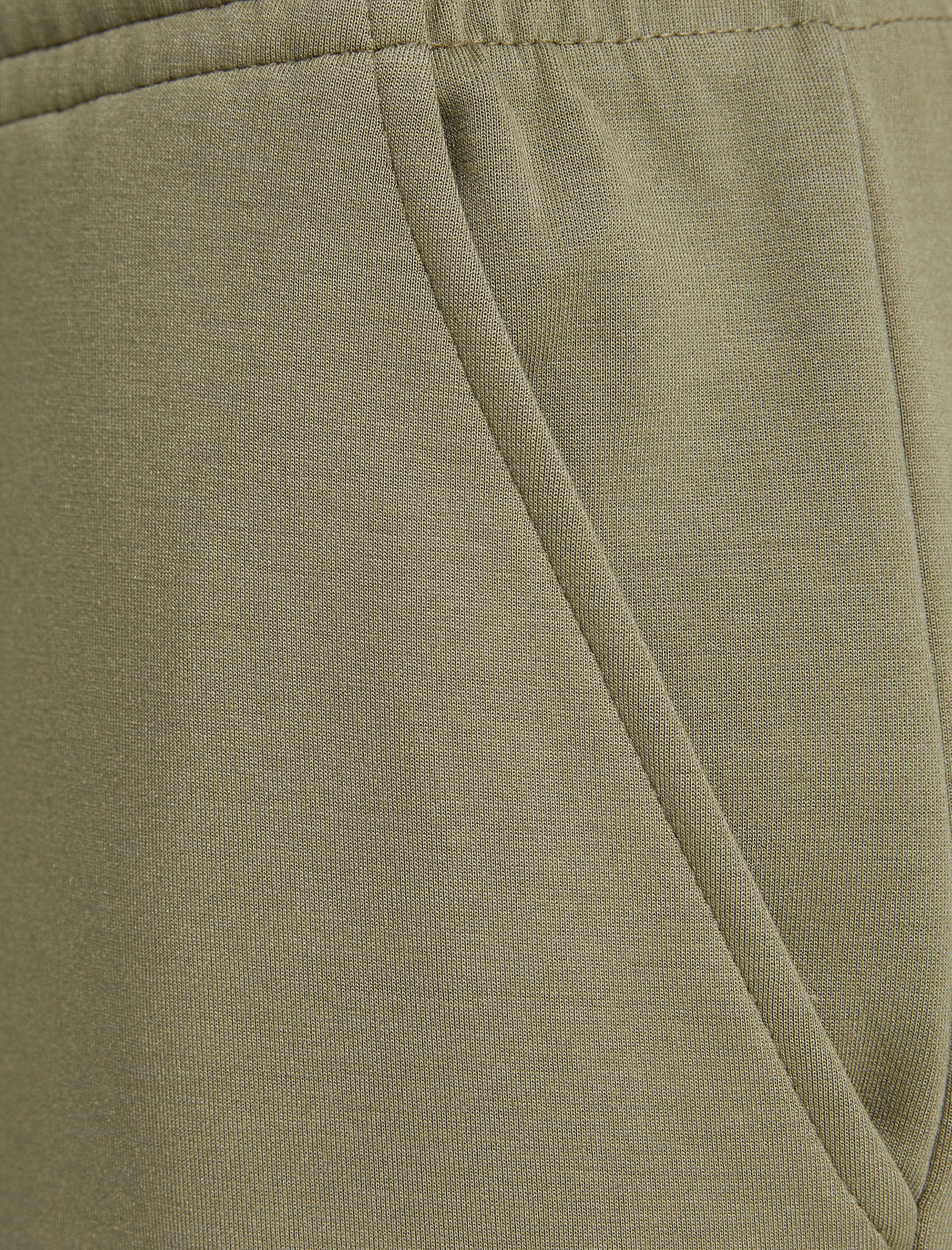   Kısa Geniş Paça Eşofman Altı Yüksek Bel Bağlamalı Modal Kumaş Cepli