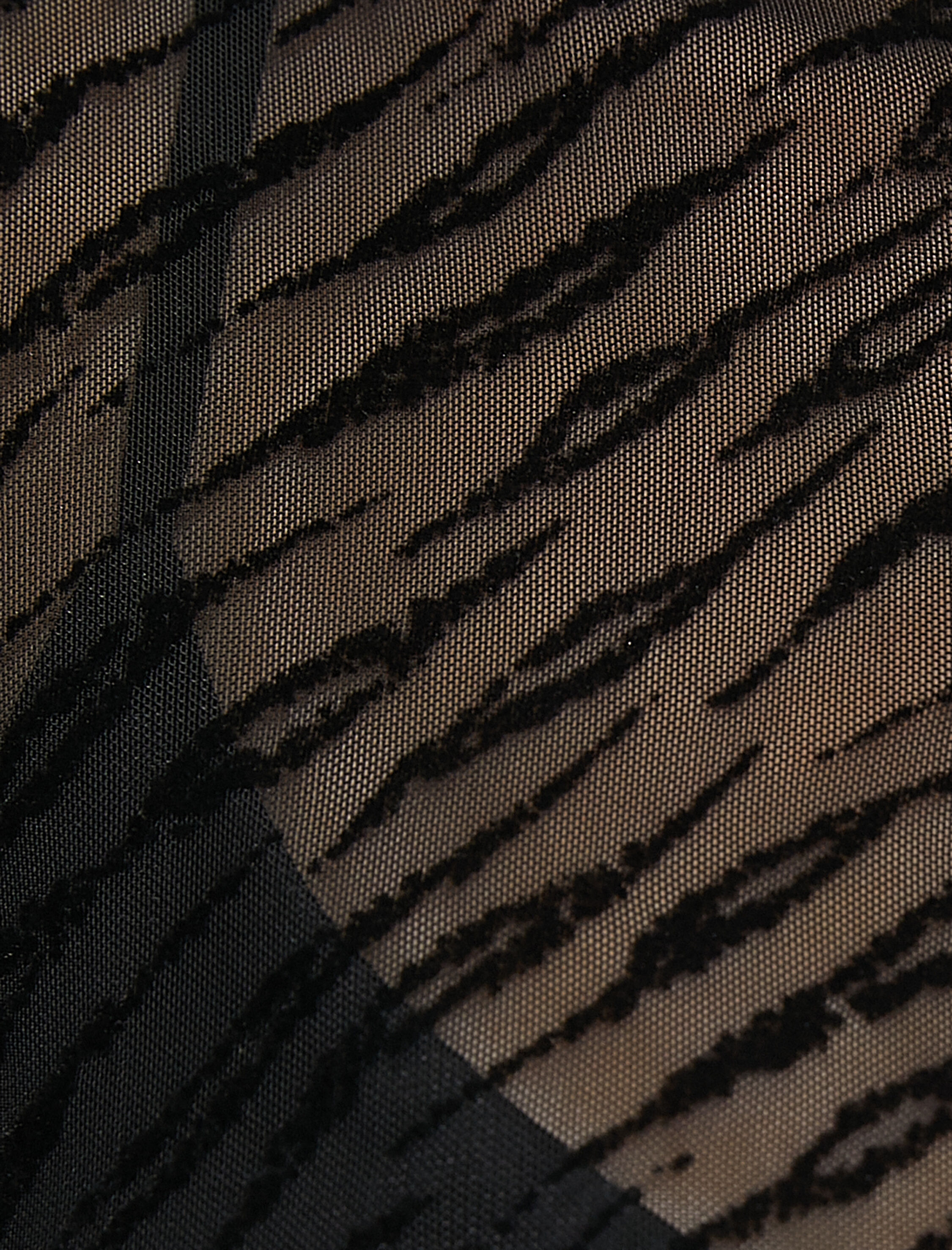   Tül Spor Crop Tişört Leopar Desenli Uzun Kollu Yuvarlak Yaka