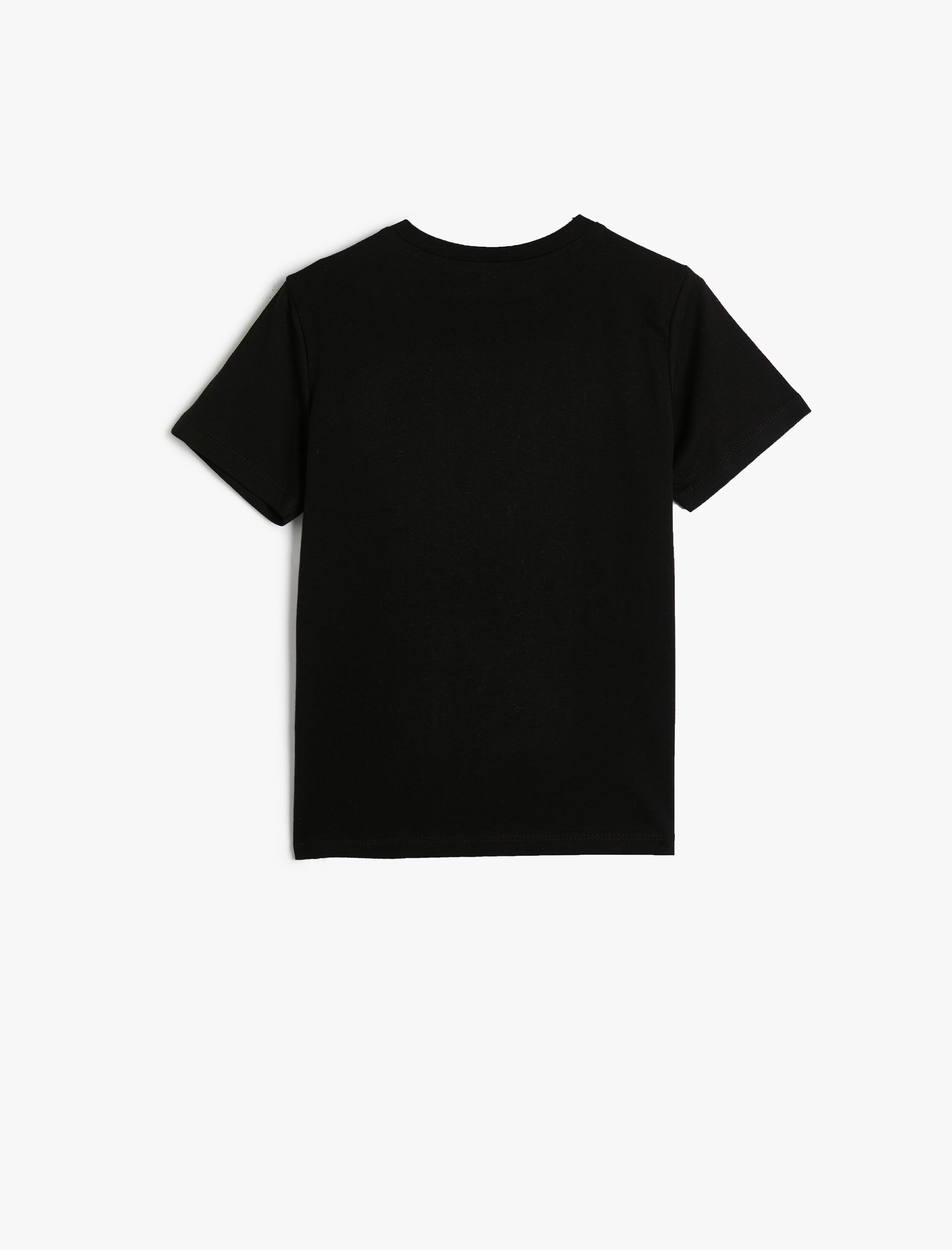  Erkek Çocuk Tişört Kısa Kollu Bisiklet Yaka Slogan Baskılı Pamuklu